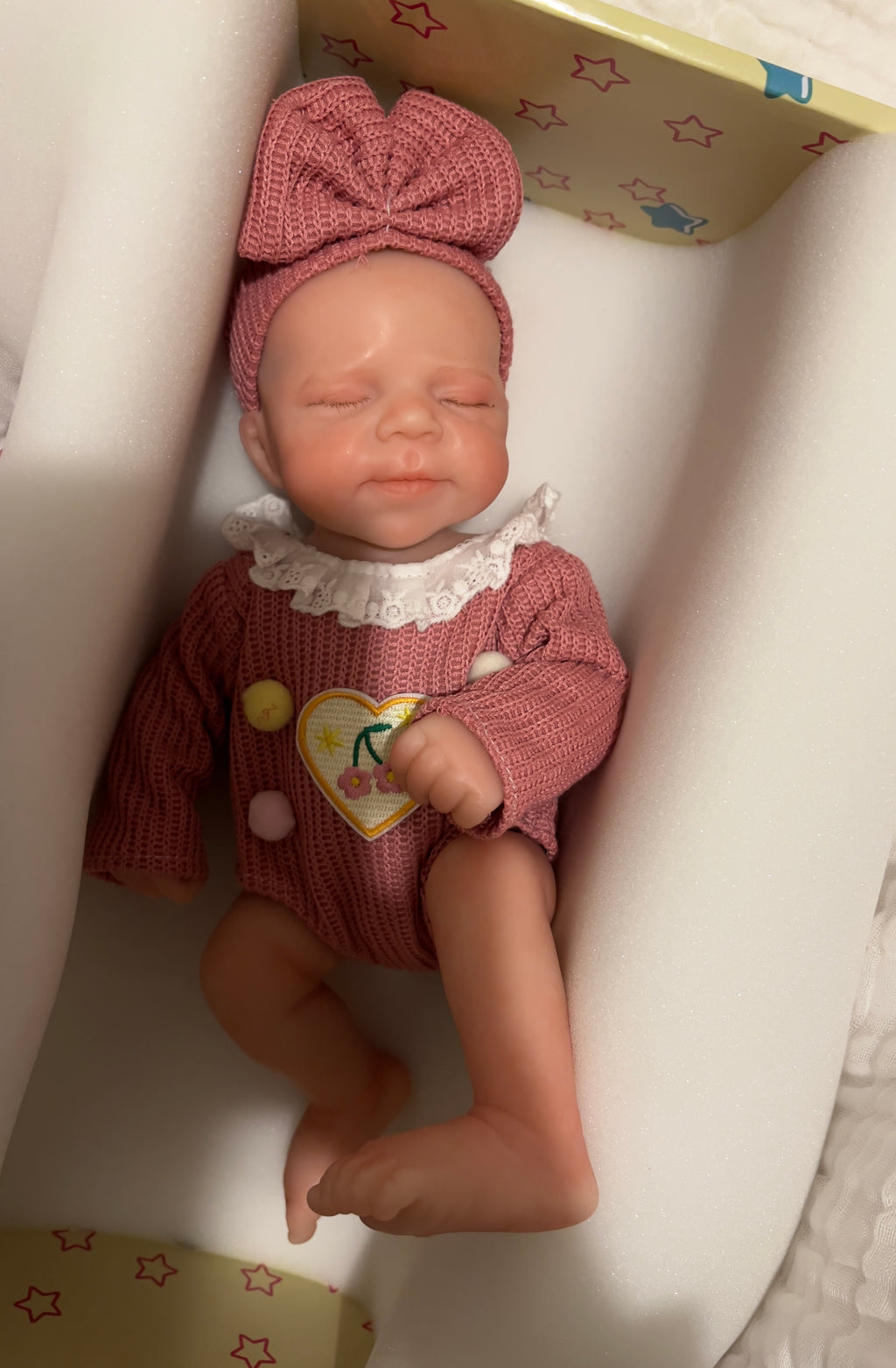 Realistic Silicone Baby Girl Doll – 33cm, Squishy & Floppy