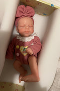 Realistic Silicone Baby Girl Doll – 33cm, Squishy & Floppy