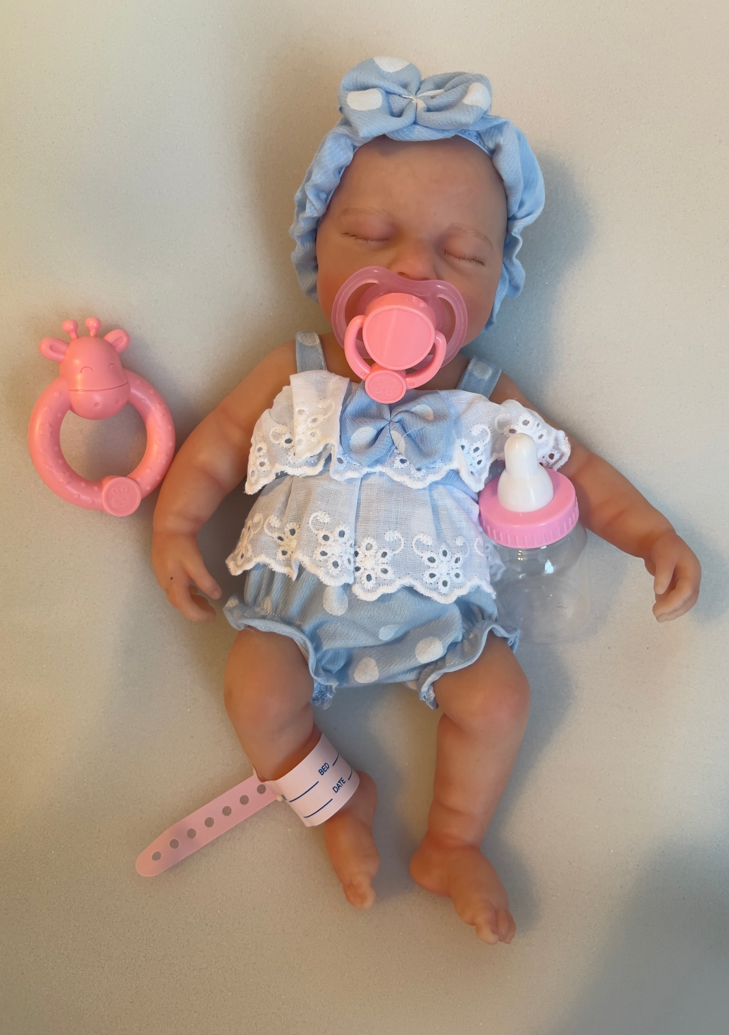 Realistic Silicone Baby Girl Doll – 33cm, Squishy & Floppy