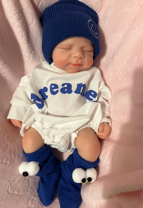 Full body silicone reborn baby boy doll squisy and floppy newborn size 