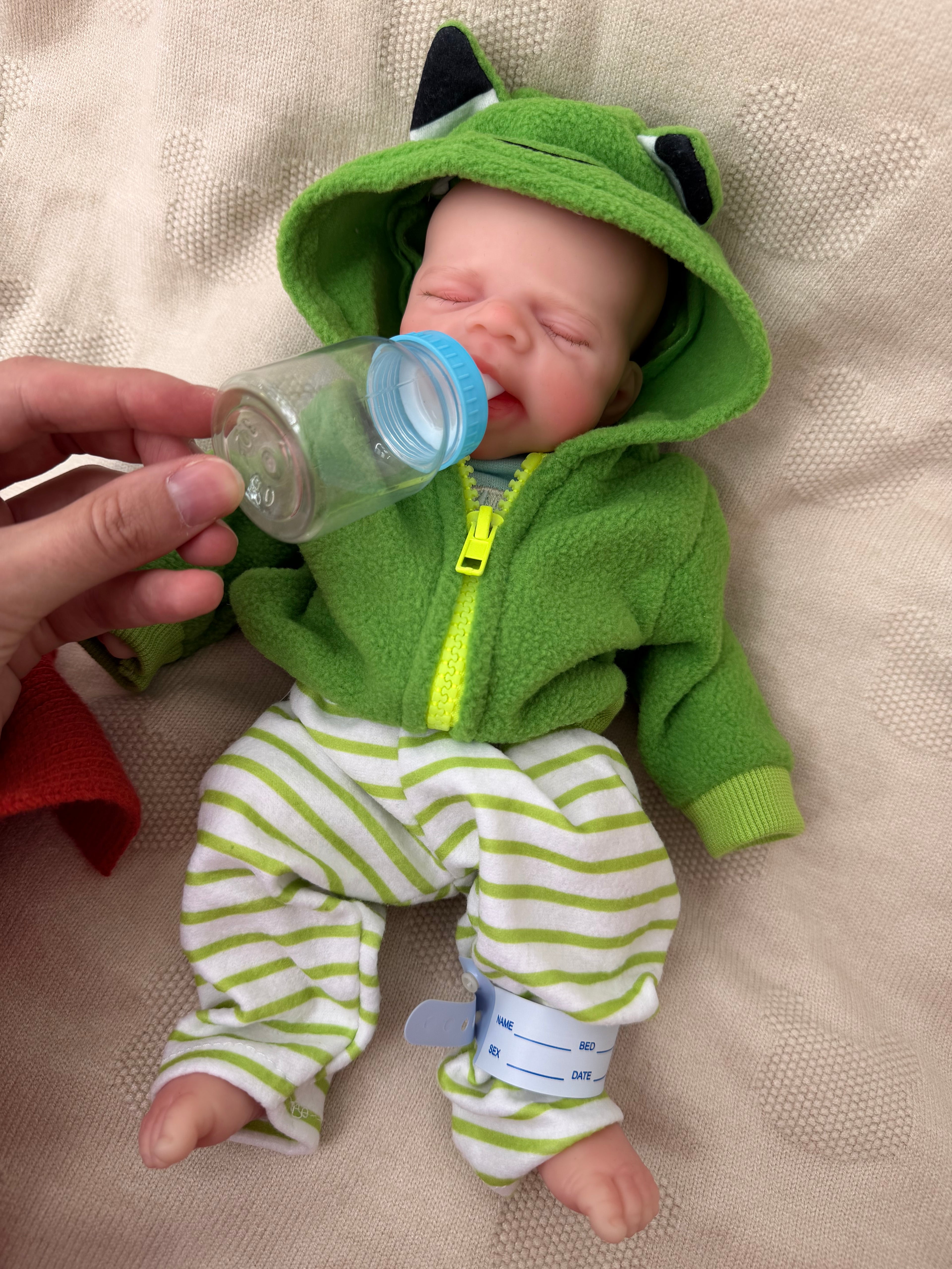 Mini JACK - Realistic 100% Silicone Reborn Baby Doll Boy 33cm, Squishy & Floppy