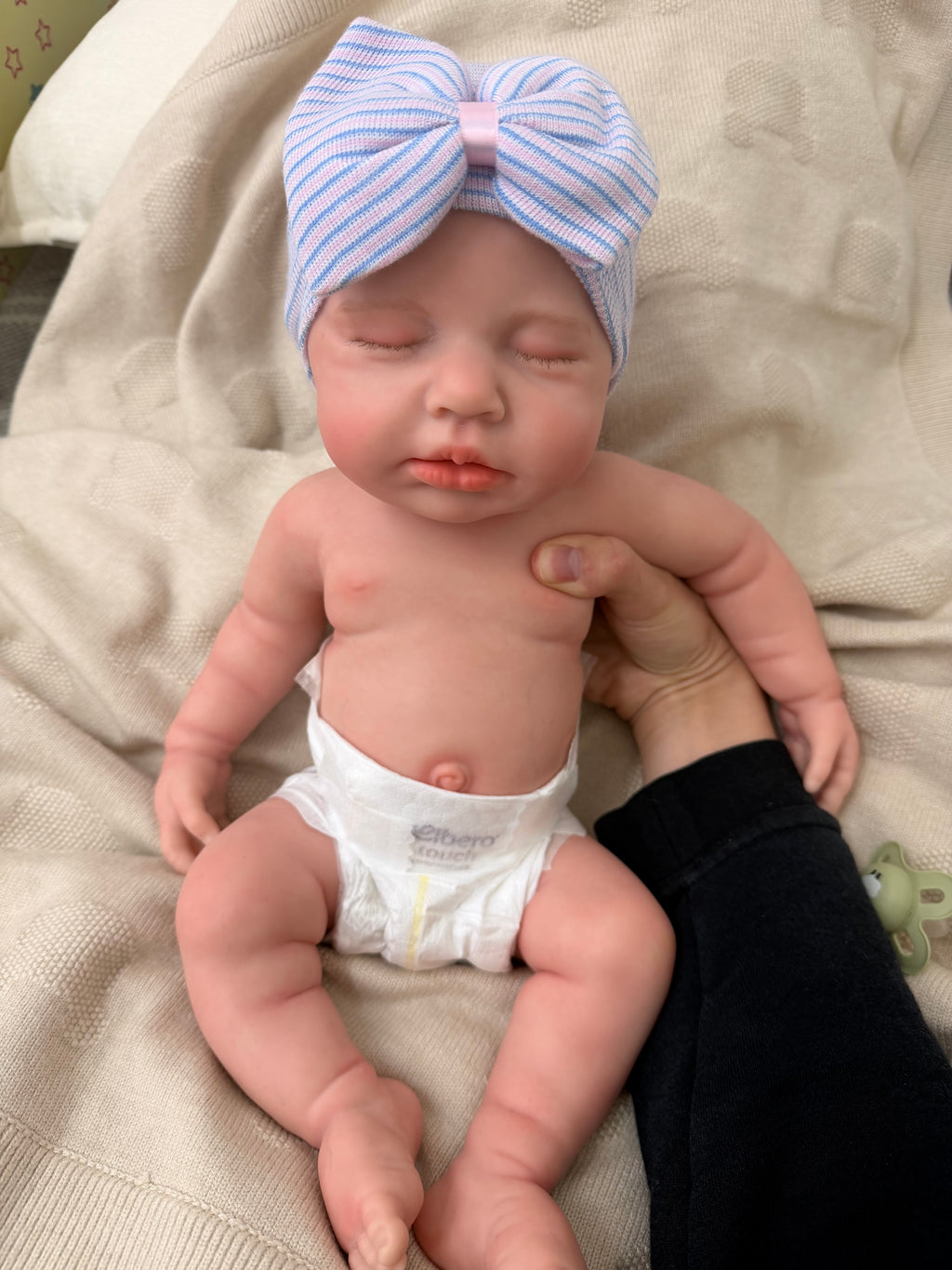 LUCINDA - Realistic 100% Silicone Reborn Baby Doll 47cm, Squishy & Floppy