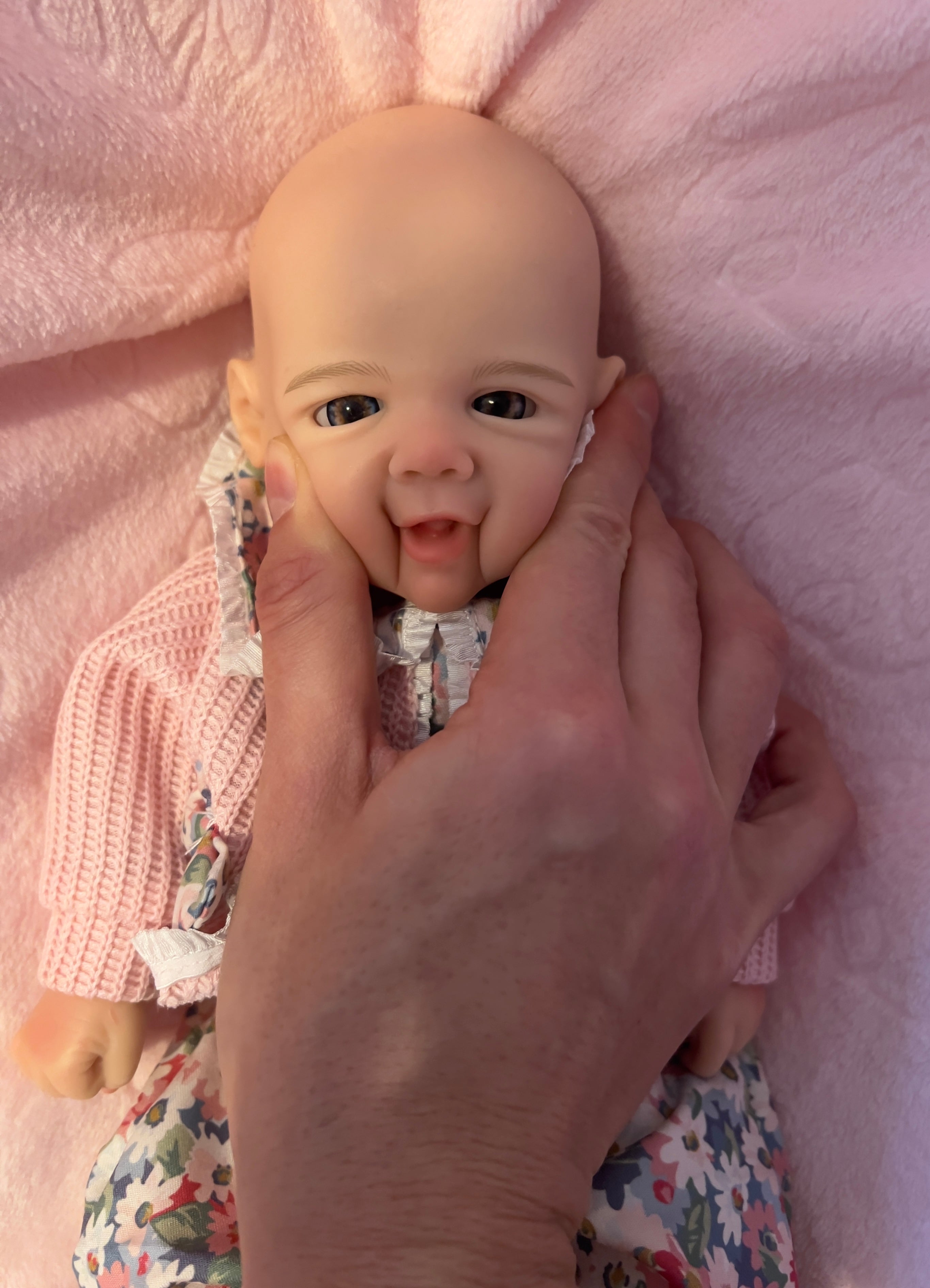 Realistic Silicone Baby Girl Doll – 33cm, Squishy & Floppy