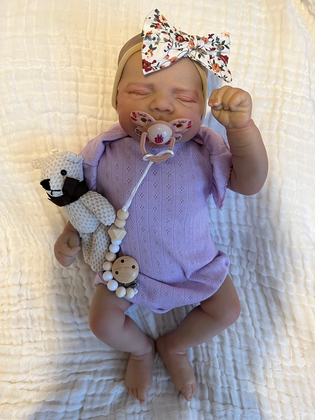 Realistic Reborn Baby Doll – 47cm Soft Cloth Body with Vinyl Limbs & Accessories