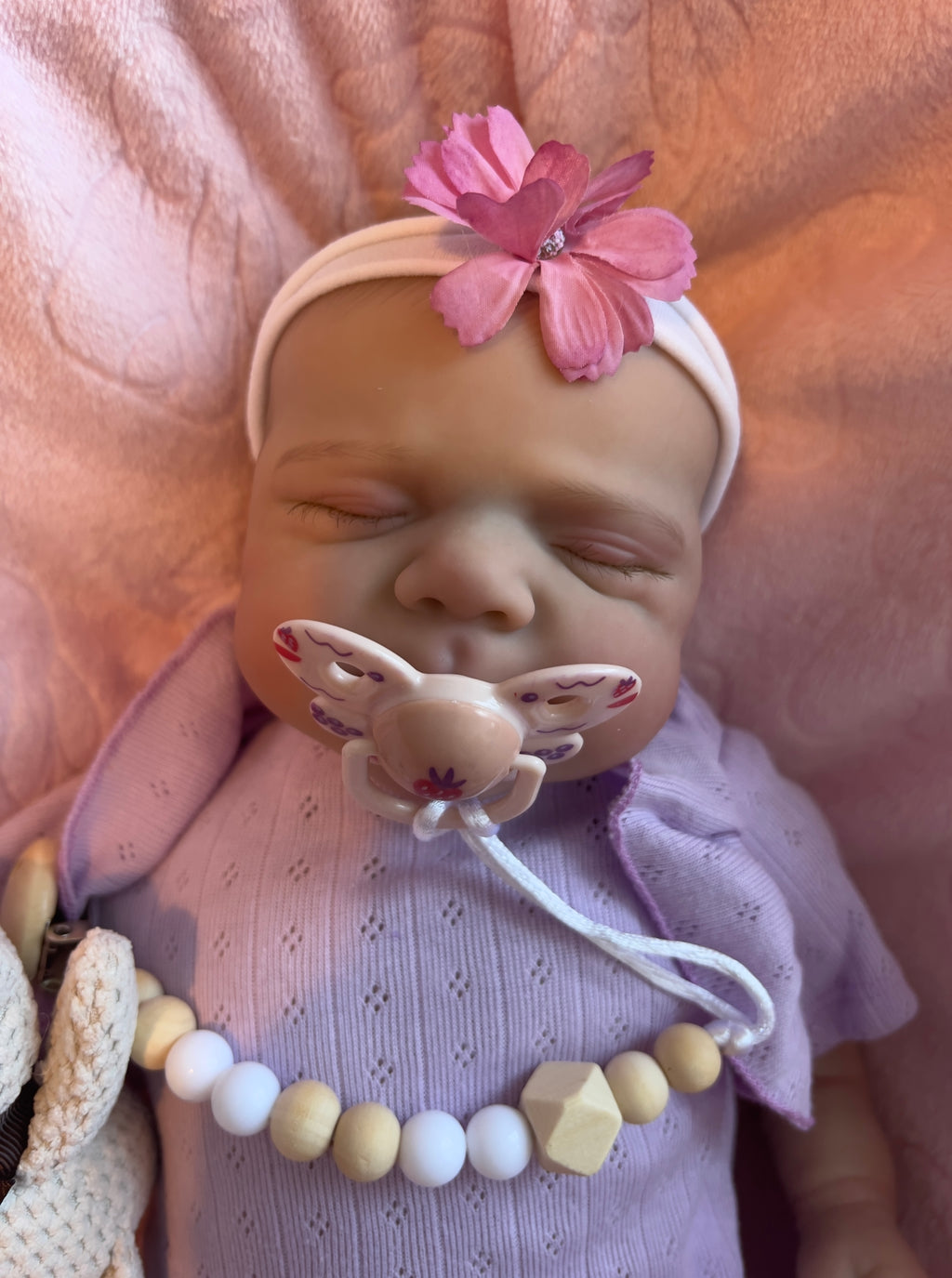 Realistic Reborn Baby Doll – 47cm Soft Cloth Body with Vinyl Limbs & Accessories