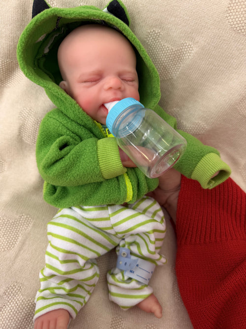 33cm Full Body Silicone Reborn Baby Boy – Mini JACK | Dollsy