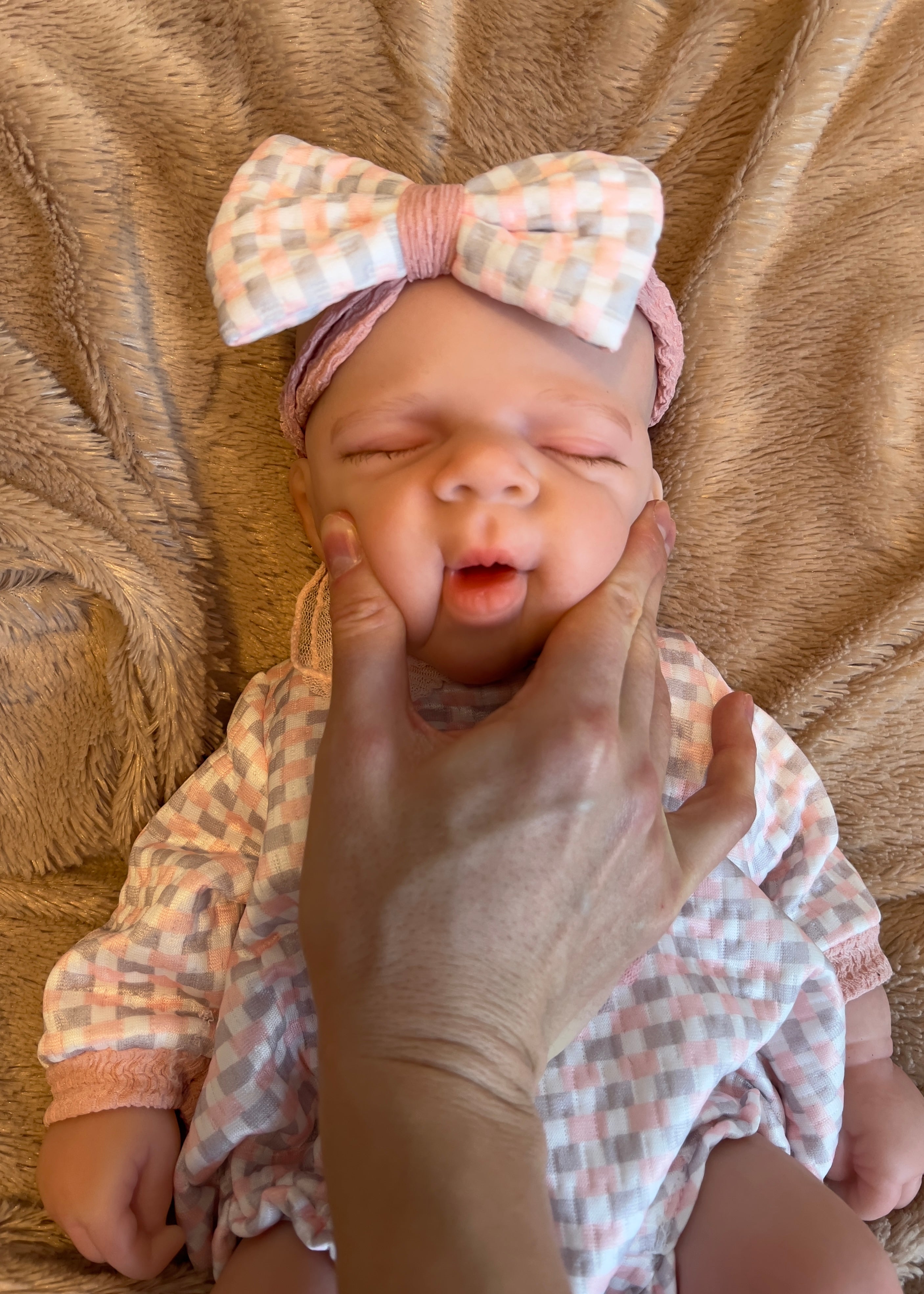 Realistic Silicone Baby Girl Doll – 47cm, Squishy & Floppy with Accessories