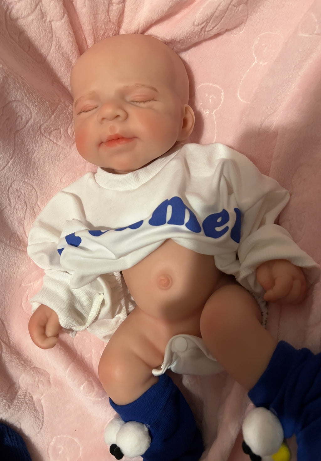 Realistic Silicone Baby Boy Doll – 47cm, Squishy & Floppy with Accessories