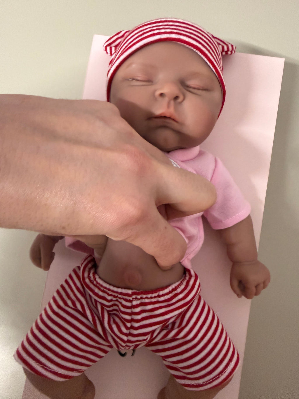 33cm Full Body Silicone Reborn Baby Girl – Mini SUNNY (Dark Skin)| Dollsy