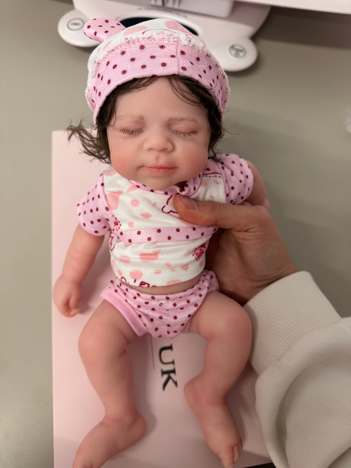 33cm Full Body Silicone Reborn Baby Girl with Hand-Rooted Nylon Hair – Mini MIA | Dollsy