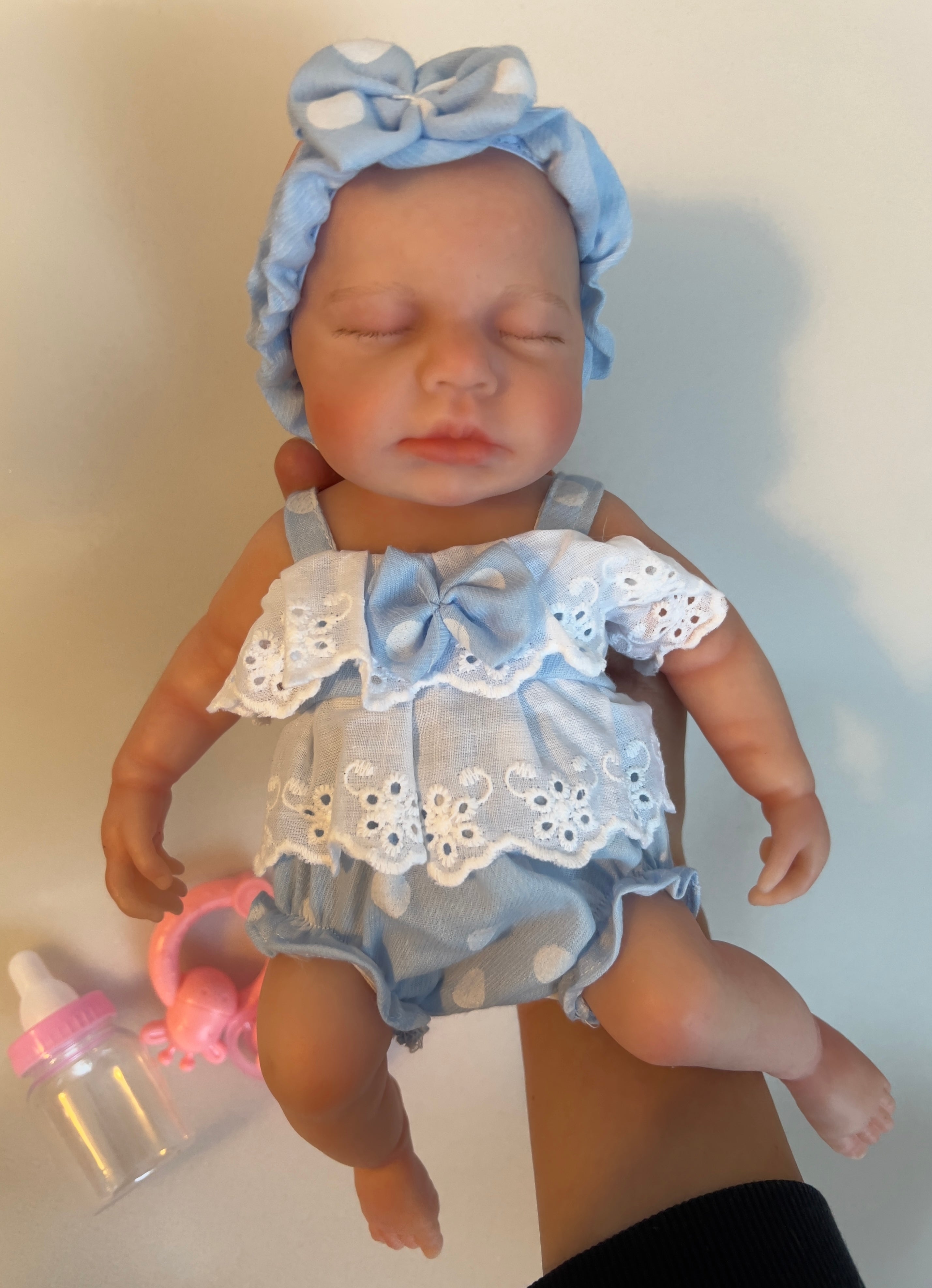 Realistic Silicone Baby Girl Doll – 33cm, Squishy & Floppy