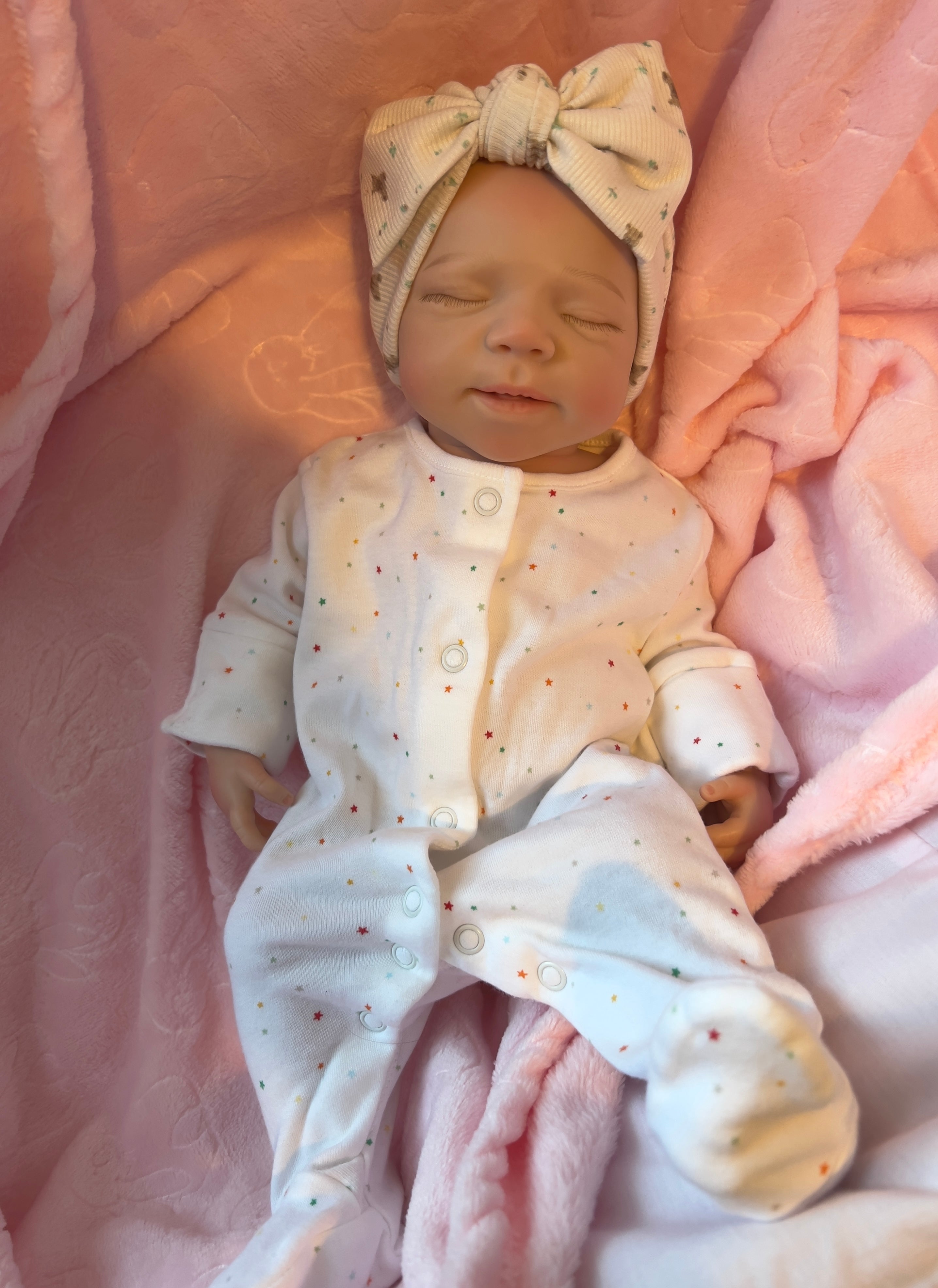 Realistic Silicone Baby Girl Doll – 45cm, Squishy & Floppy with Accessories
