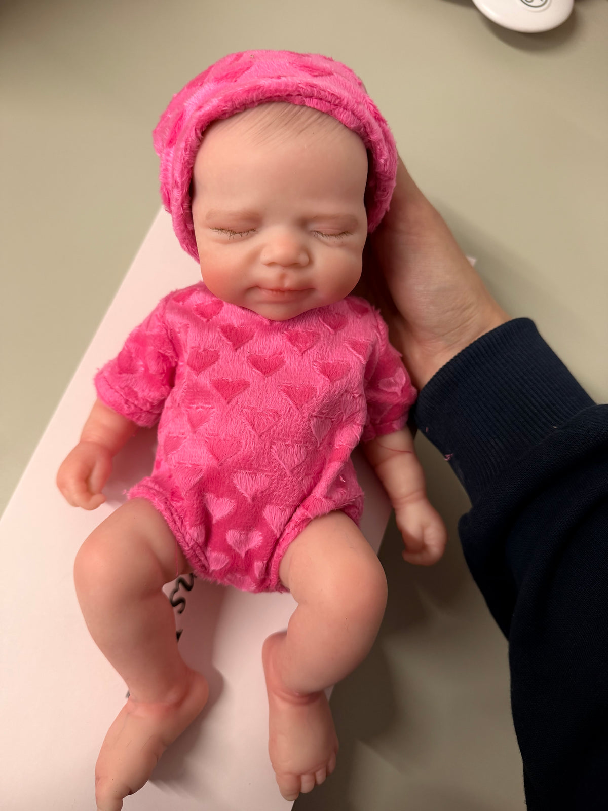 33cm Full Body Silicone Reborn Baby Girl (with painted hair) – Mini MIA | Dollsy