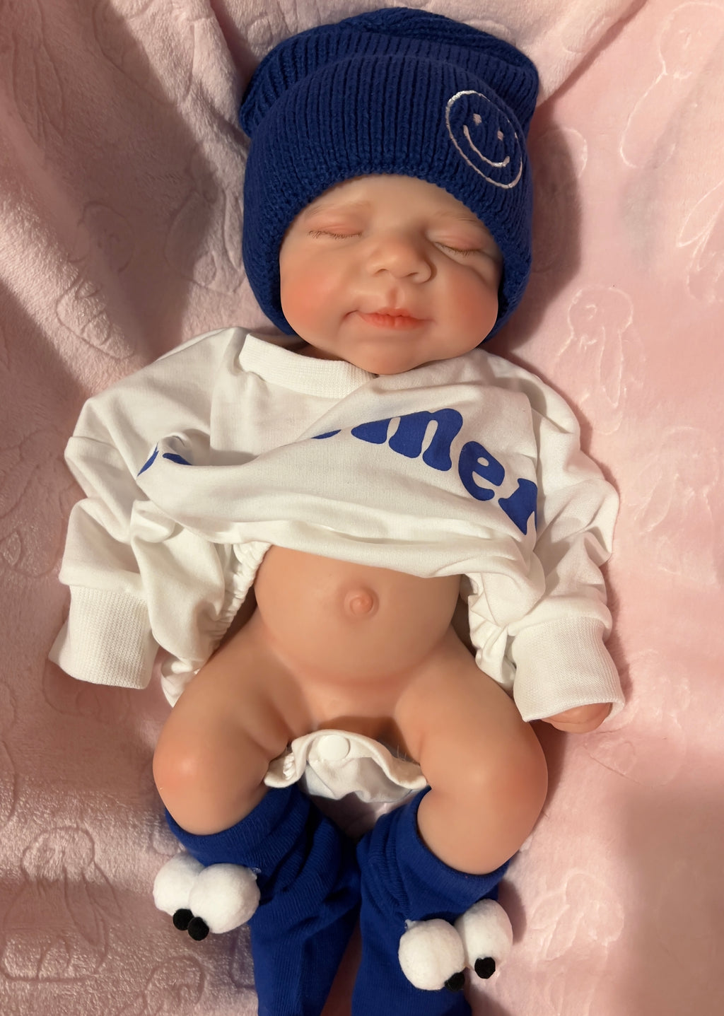 Realistic Silicone Baby Boy Doll – 47cm, Squishy & Floppy with Accessories