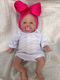 Realistic Reborn Baby Doll – 47cm Soft Cloth Body with Vinyl Limbs & Accessories