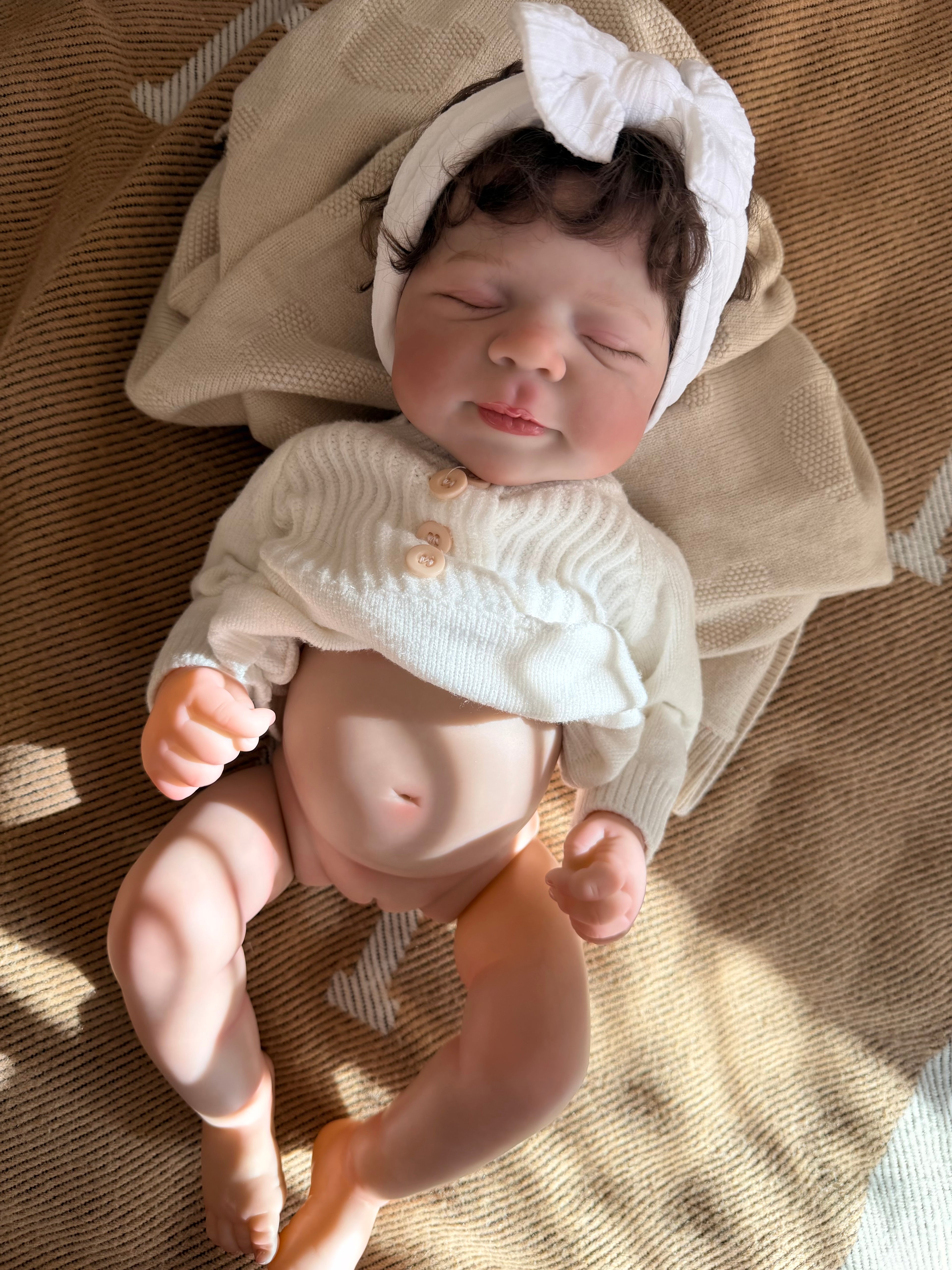 Realistic Full Vinyl Reborn Style Baby Girl – 47cm with Accessories