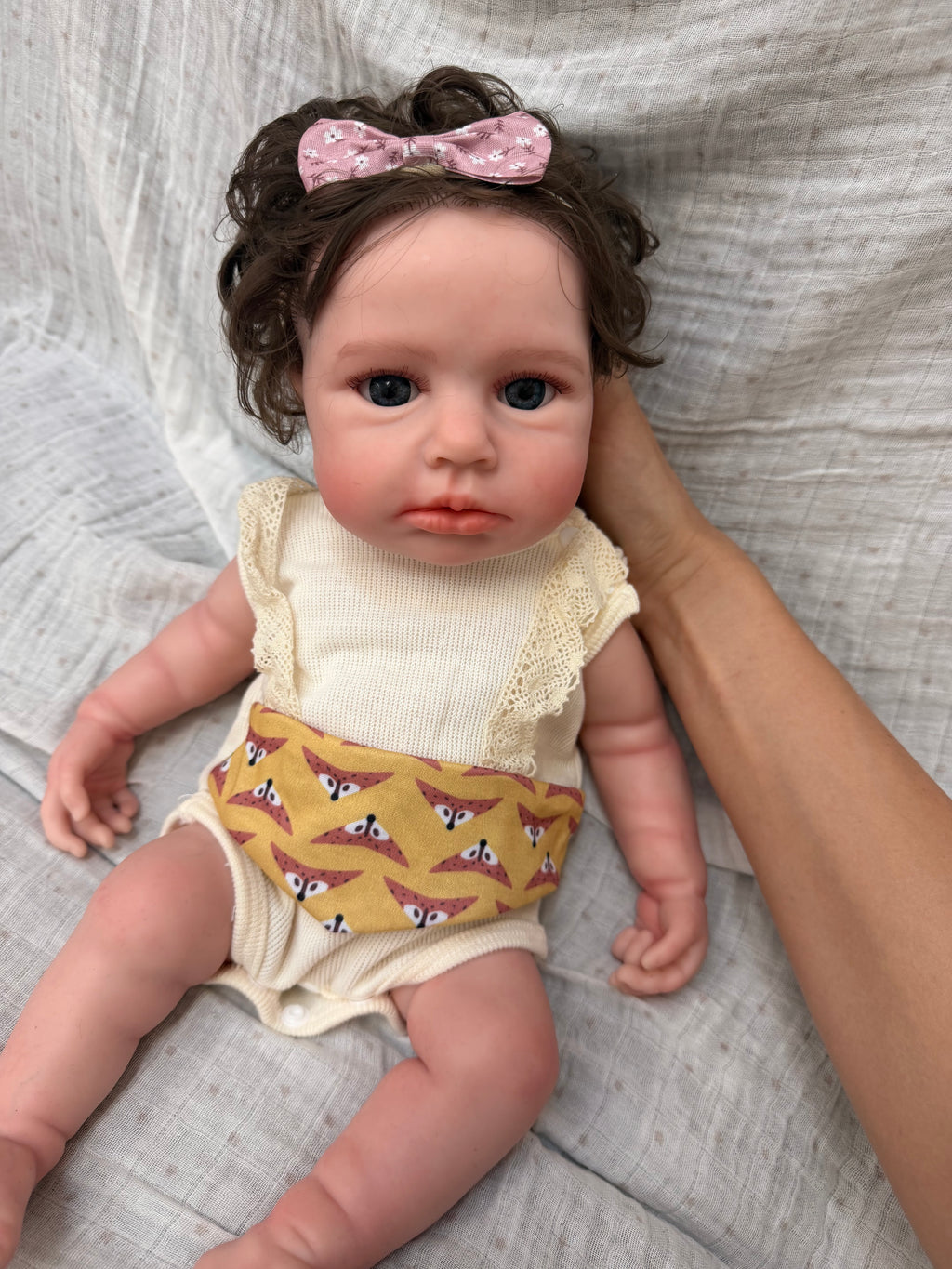 47cm Full Body Silicone Reborn Baby Girl with Rooted Nylon Hair – ISABELLA | Dollsy