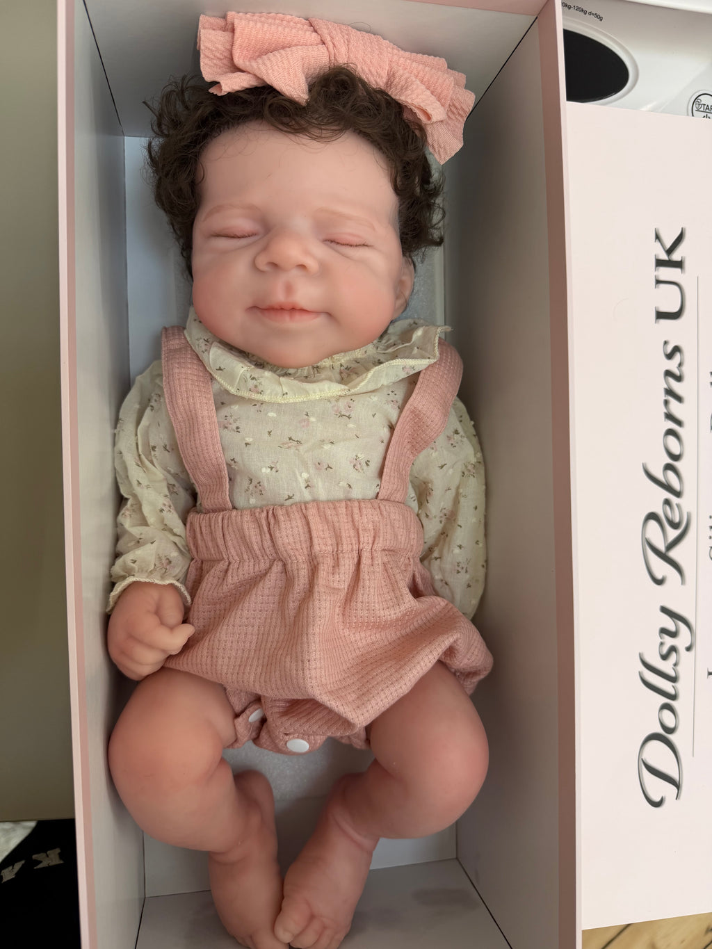 MIA - (Pelo de nailon enraizado a mano) Muñeca Reborn de silicona 100 % realista de 47 cm, blandita y flexible