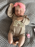 Realistic Reborn Baby Doll – 47cm Soft Cloth Body with Vinyl Limbs & Accessories