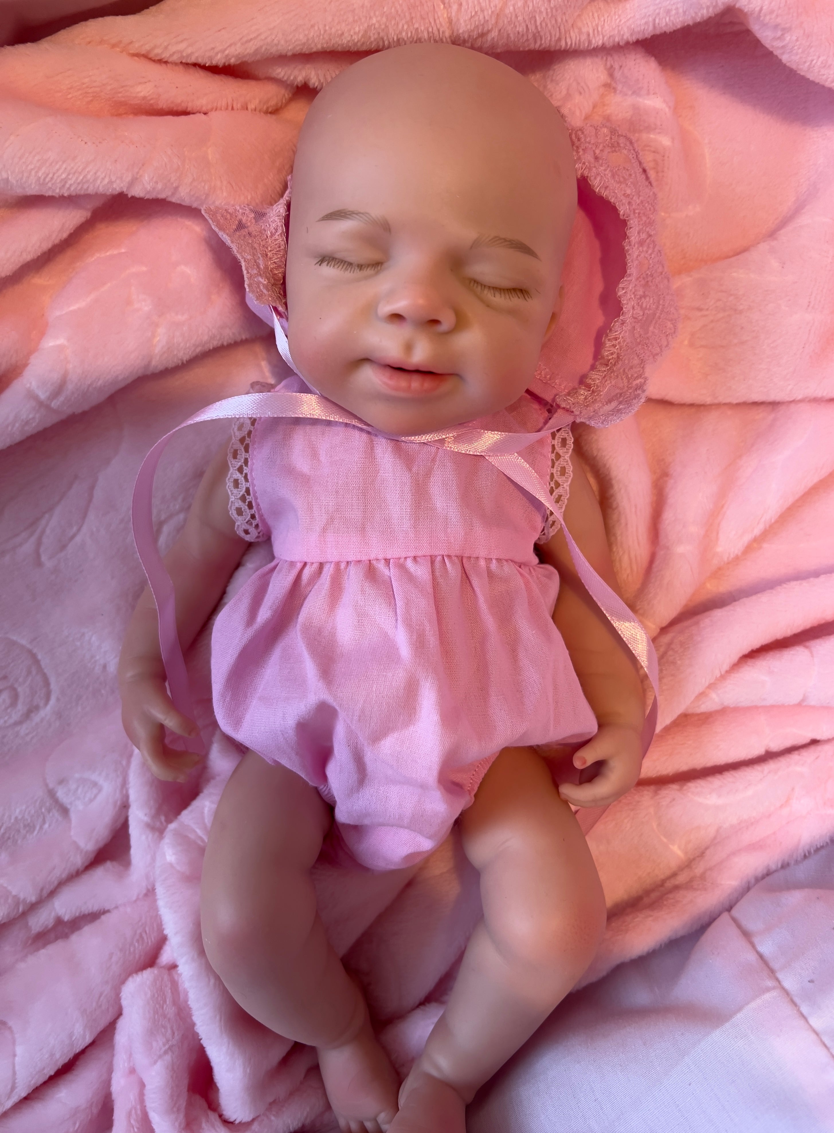Realistic Silicone Baby Girl Doll – 33cm, Squishy & Floppy