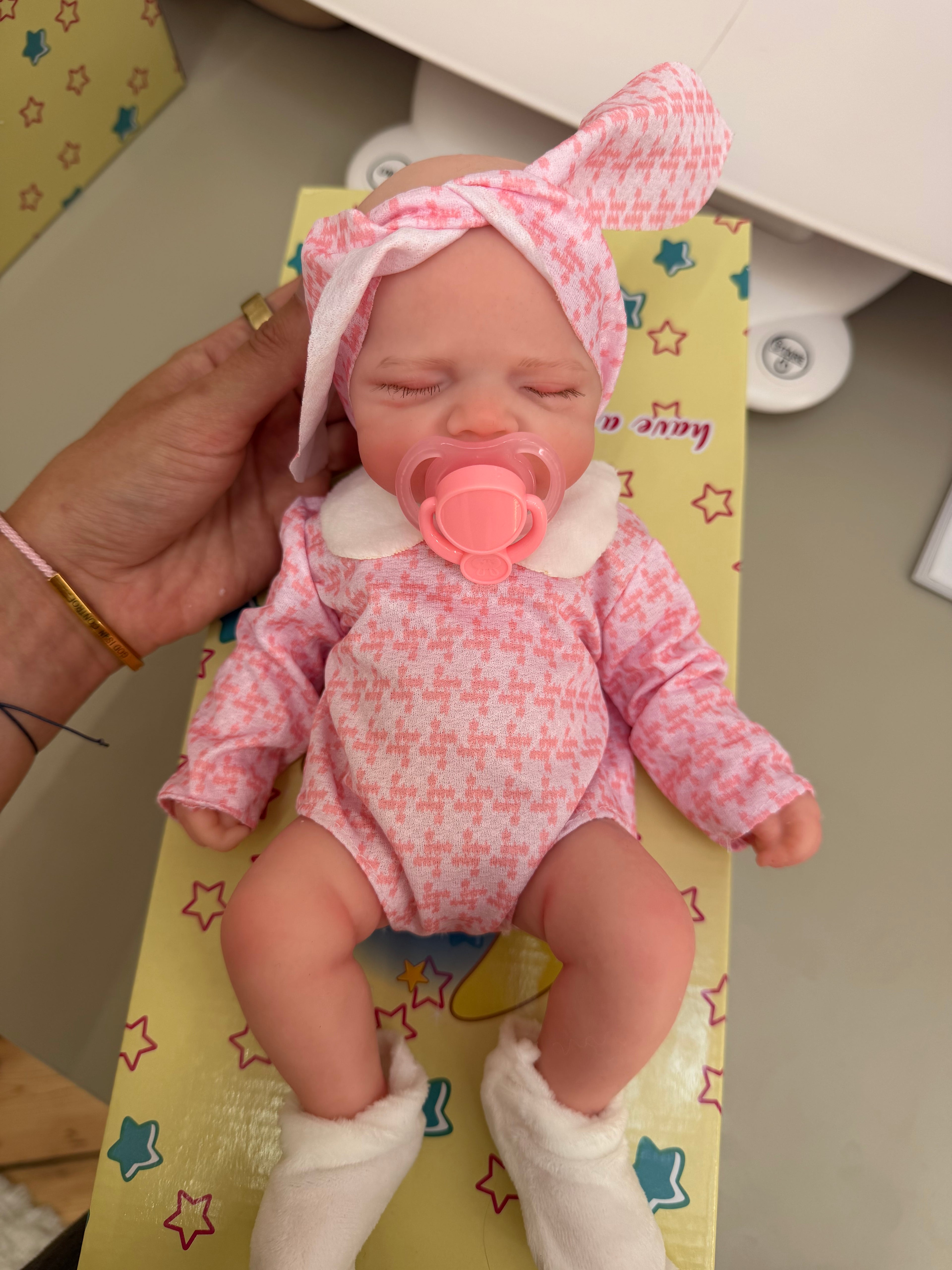 Mini MIA - Realistic 100% Silicone Reborn Baby Doll 33cm, Squishy & Floppy