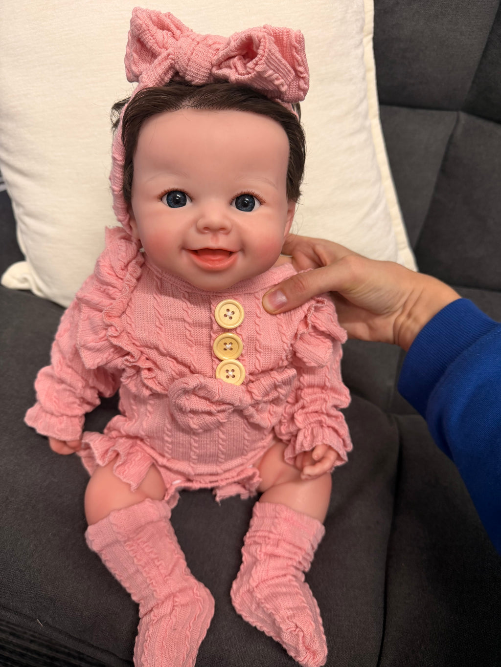 50cm Full Body Silicone Reborn Baby Girl with Rooted Nylon Hair – BLAKE | Dollsy