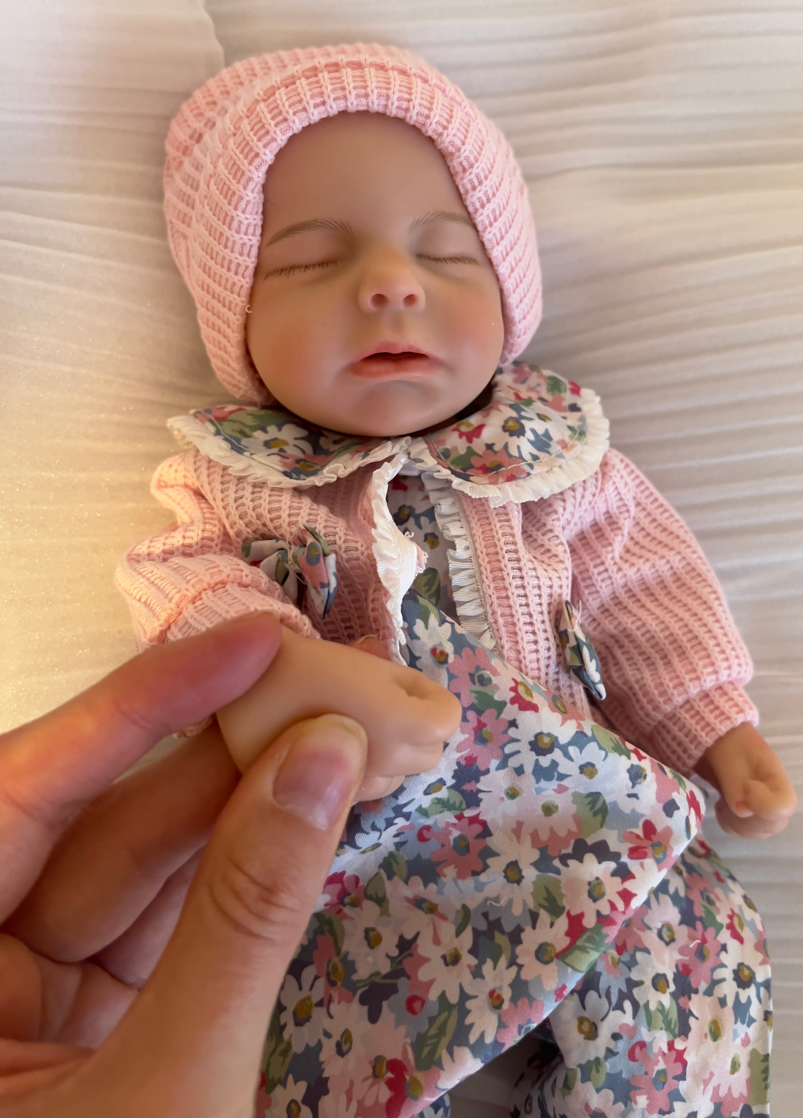 Realistic Silicone Baby Girl Doll – 33cm, Squishy & Floppy