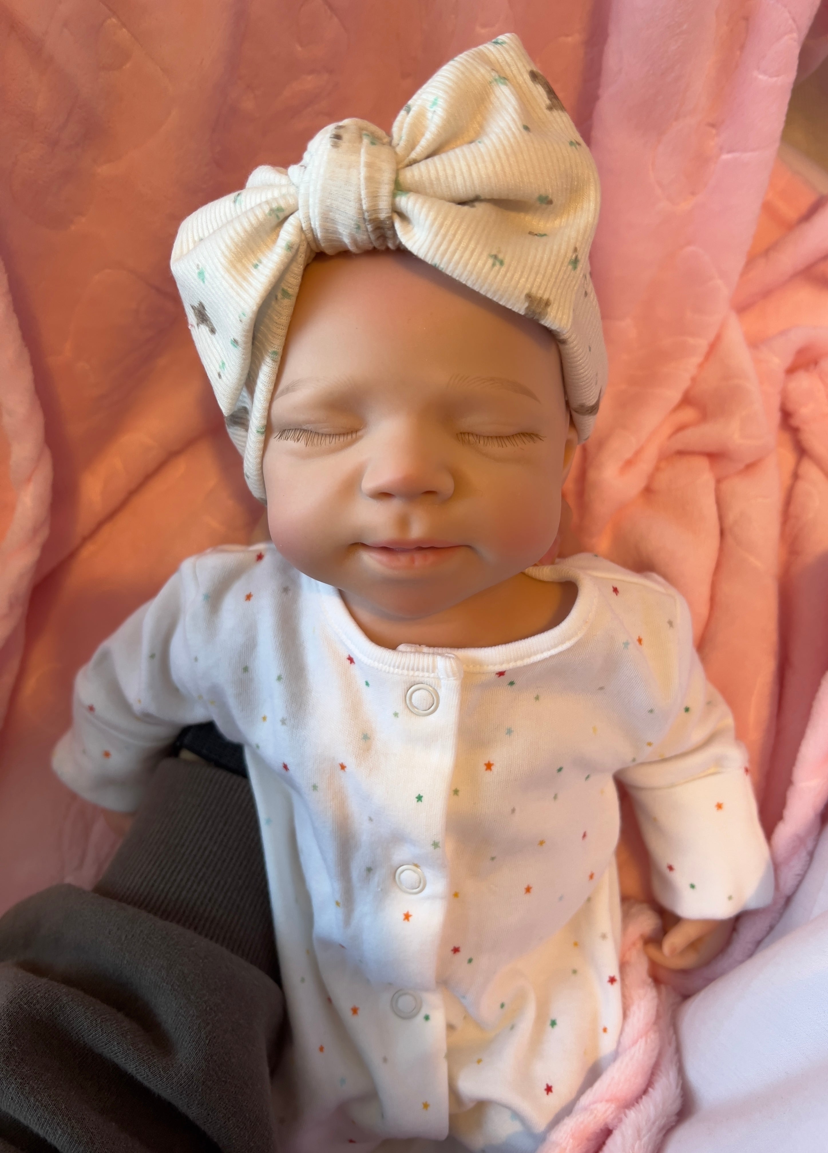 Realistic Silicone Baby Girl Doll – 45cm, Squishy & Floppy with Accessories