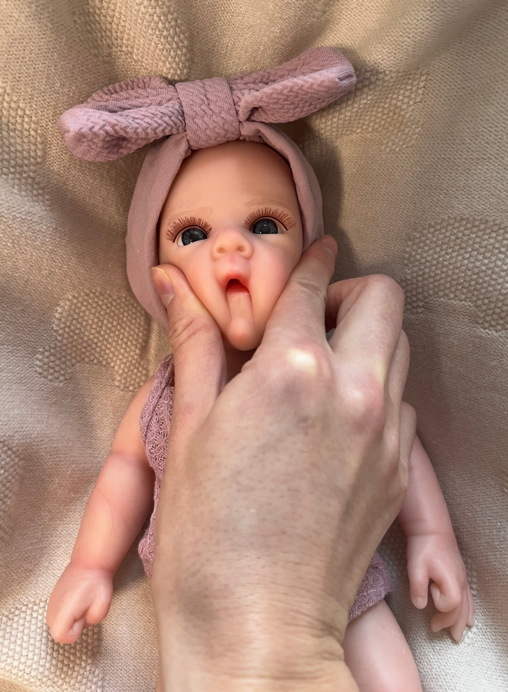 Mini AVA - Realistic 100% Silicone Reborn Baby Doll 33cm, Squishy & Floppy
