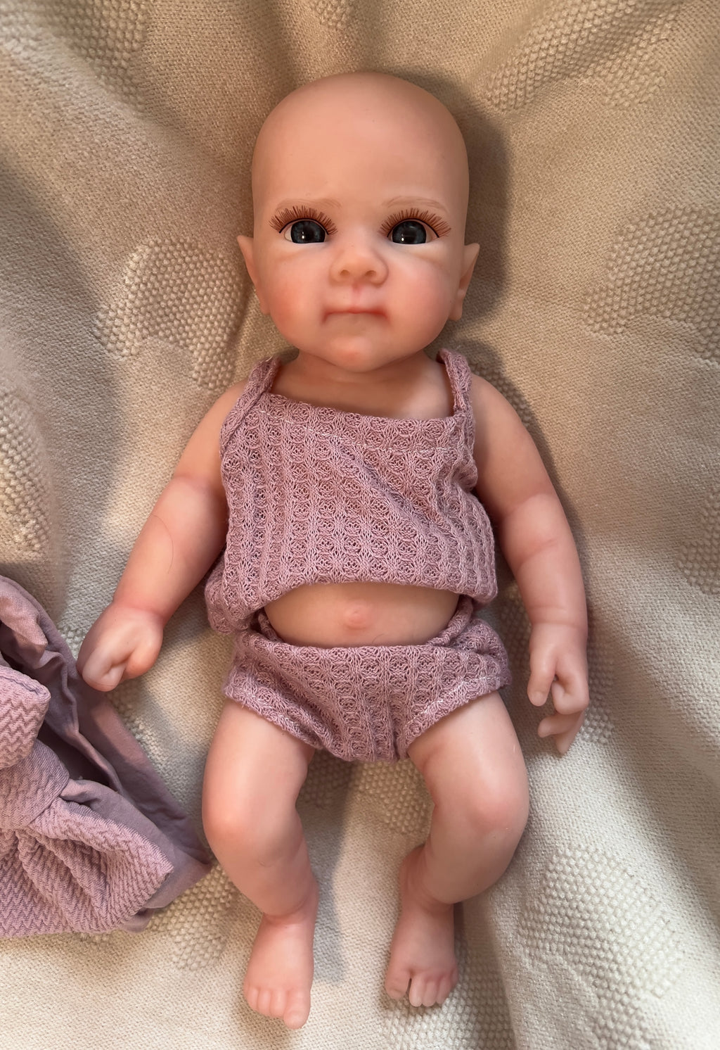 Mini AVA - Realistic 100% Silicone Reborn Baby Doll 33cm, Squishy & Floppy