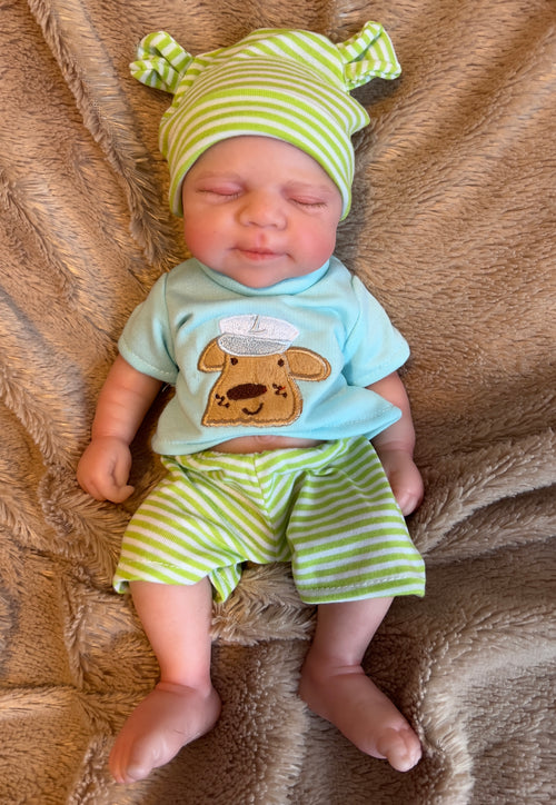 Full body silicone reborn baby doll  boy squisy and floppy premie size 