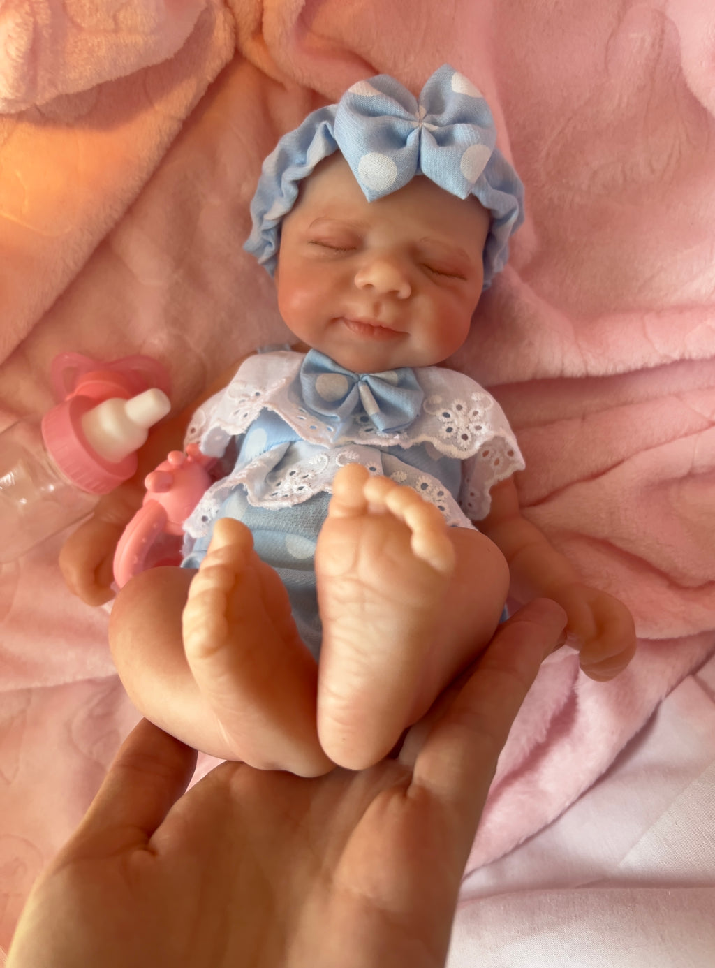 Realistic Silicone Baby Girl Doll – 33cm, Squishy & Floppy