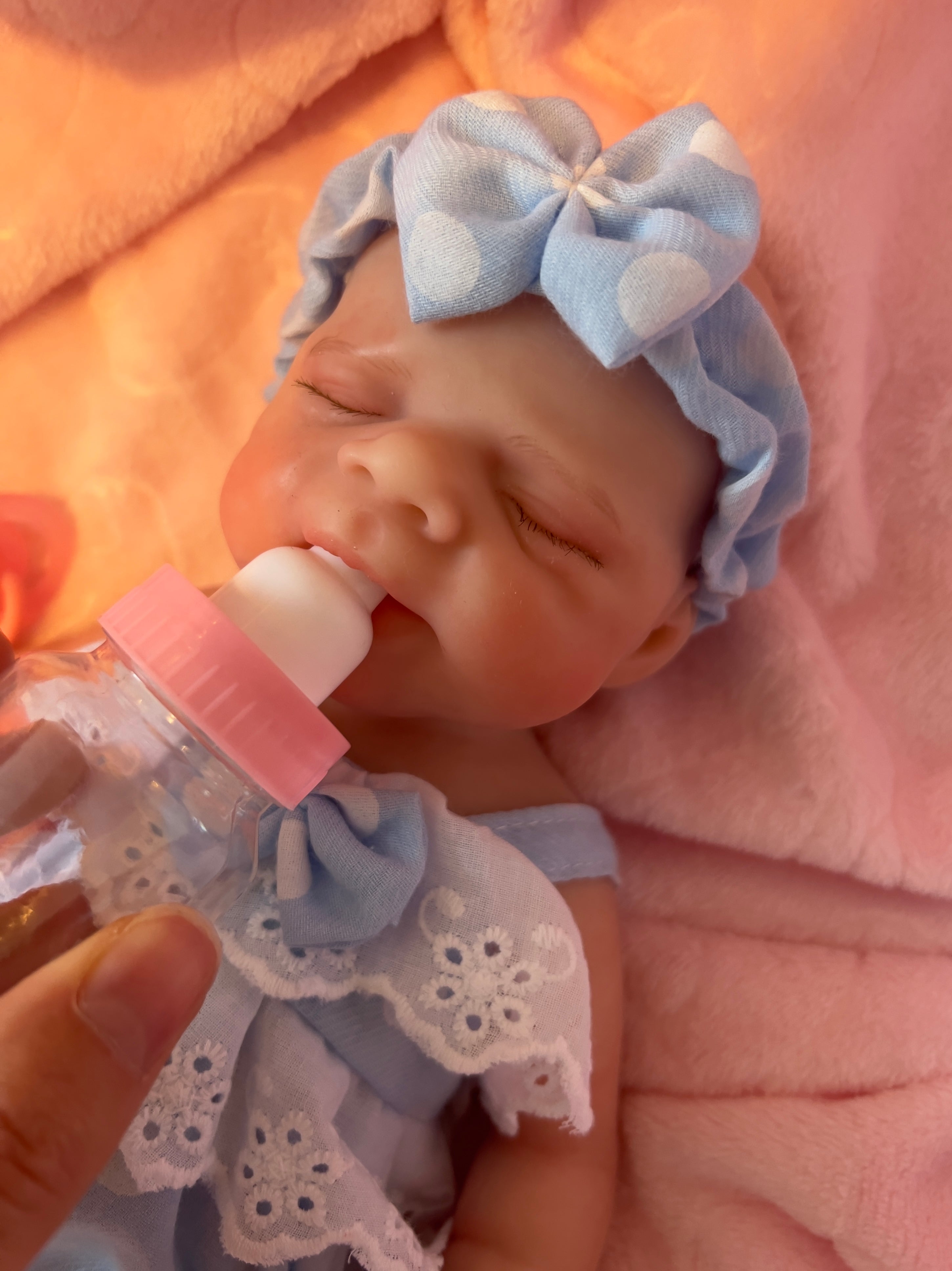 Realistic Silicone Baby Girl Doll – 33cm, Squishy & Floppy