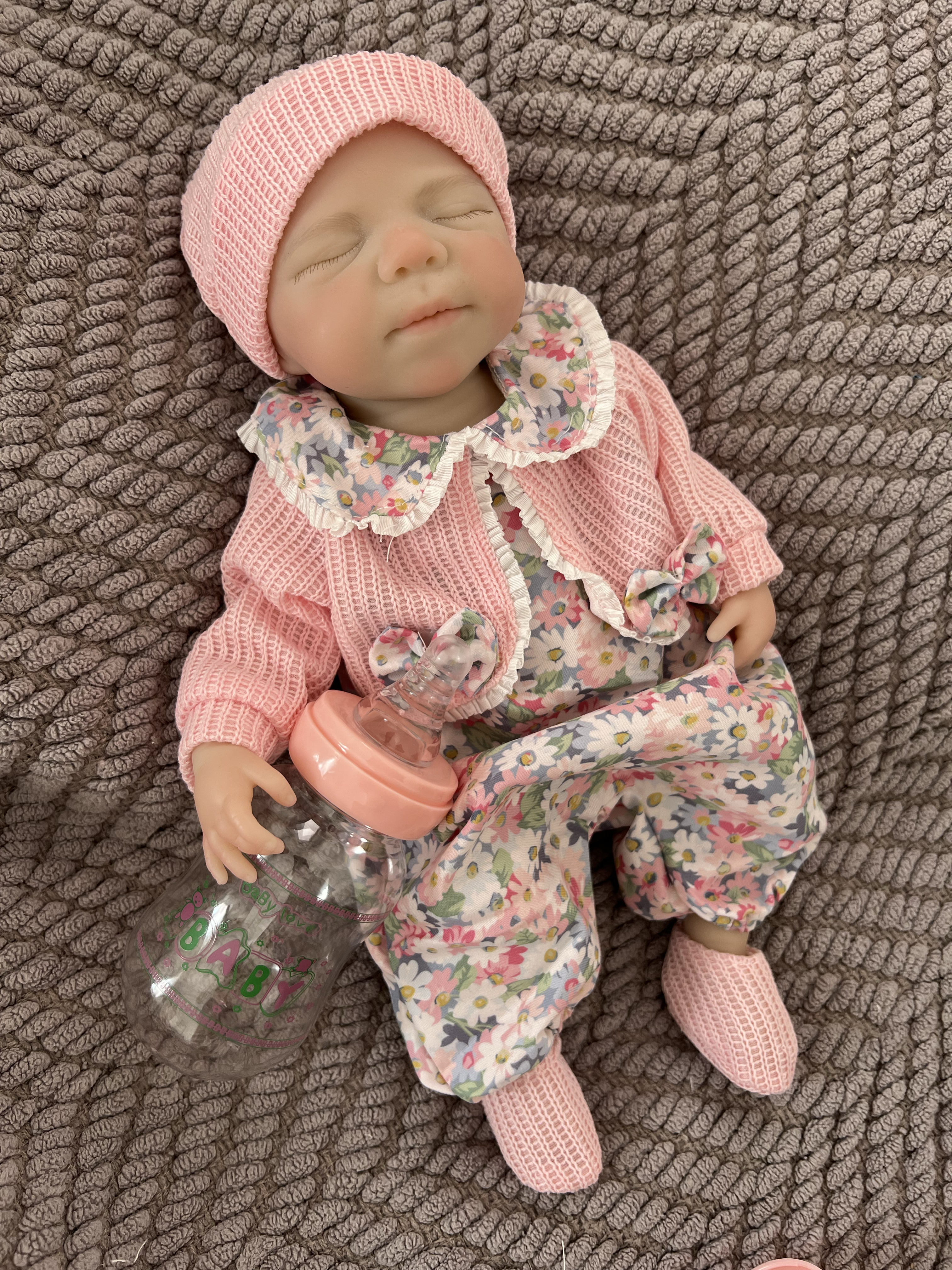 Realistic Silicone Baby Girl Doll – 33cm, Squishy & Floppy
