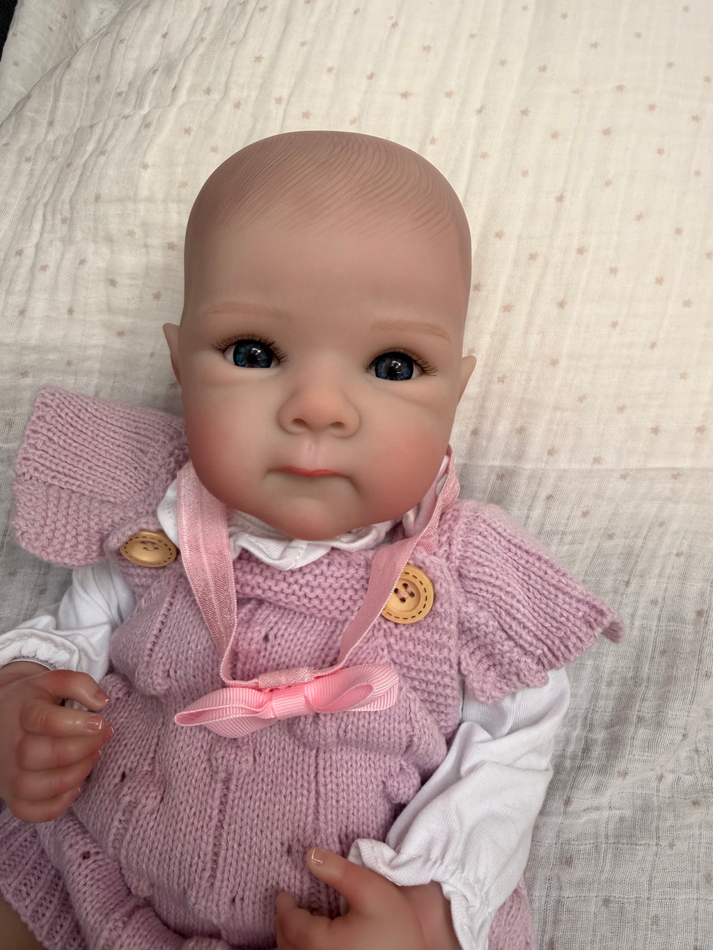 Realistic Full Vinyl Reborn Style Baby Girl – 47cm with Accessories