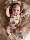 Realistic Full Vinyl Reborn Style Baby Girl – 47cm with Accessories