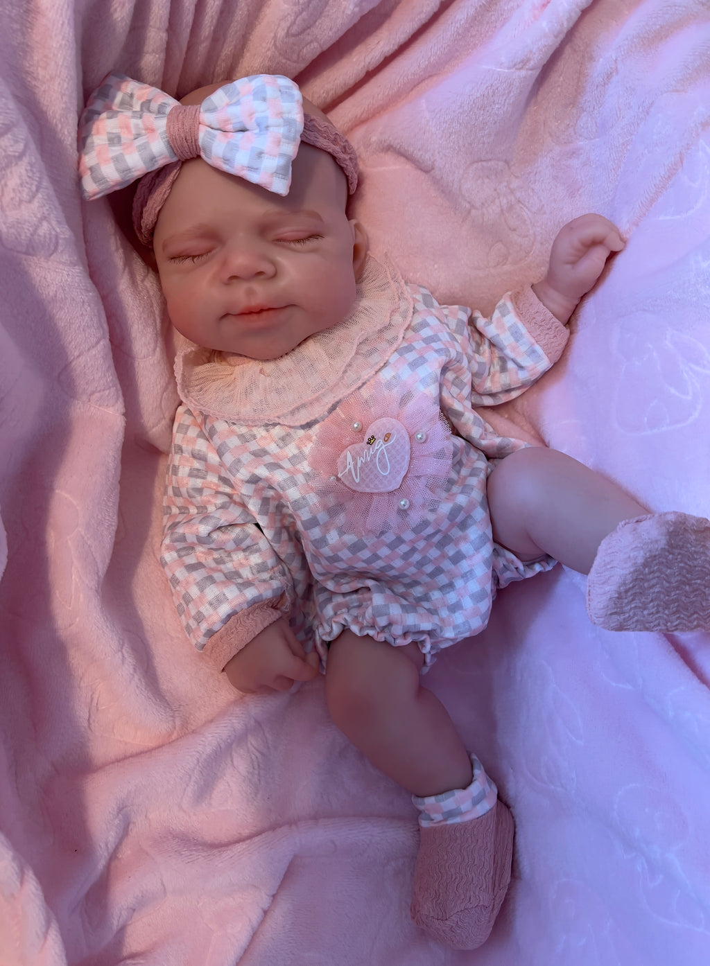 Realistic Silicone Baby Girl Doll – 47cm, Squishy & Floppy with Accessories