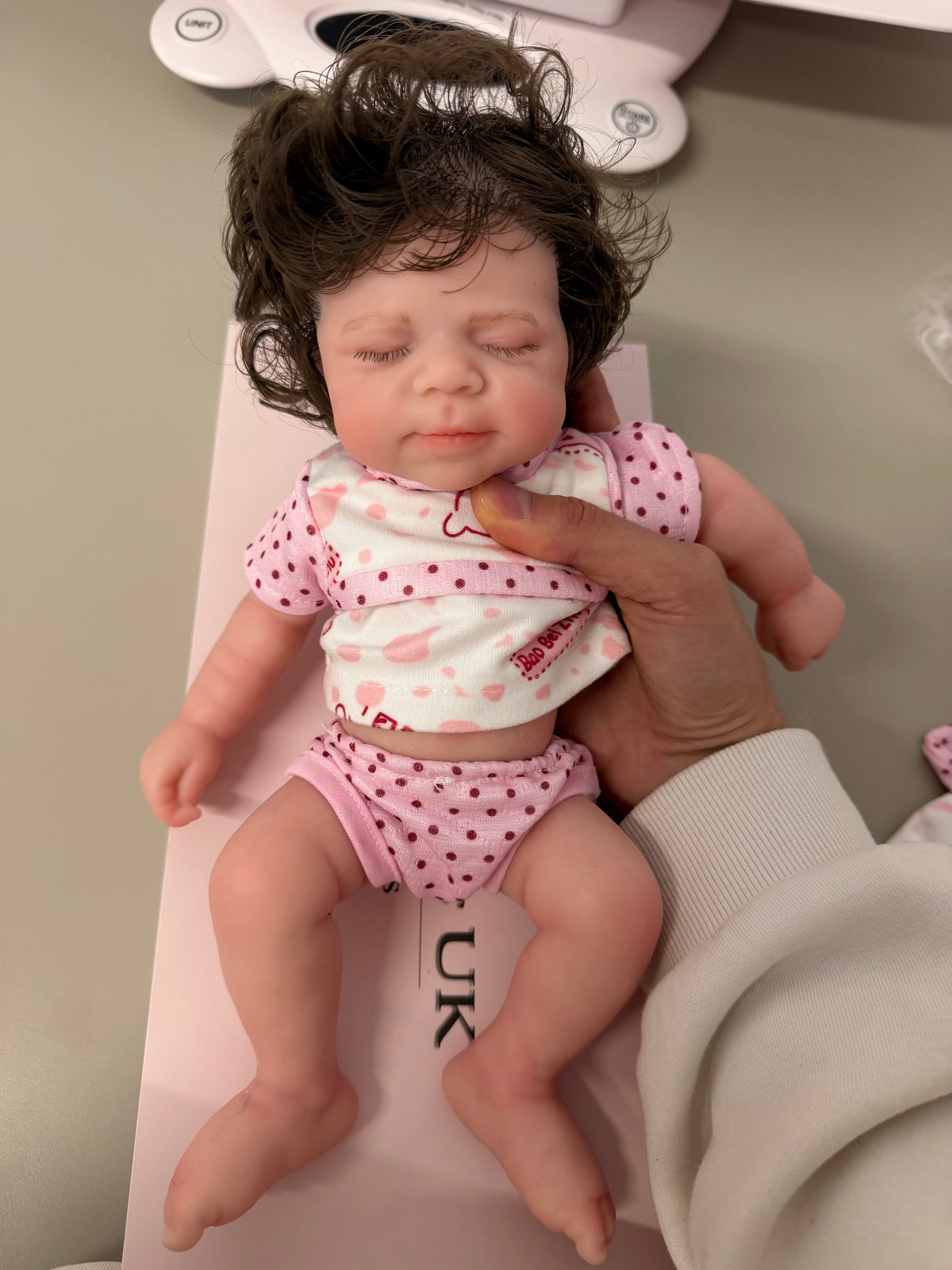 33cm Full Body Silicone Reborn Baby Girl with Hand-Rooted Nylon Hair – Mini MIA | Dollsy