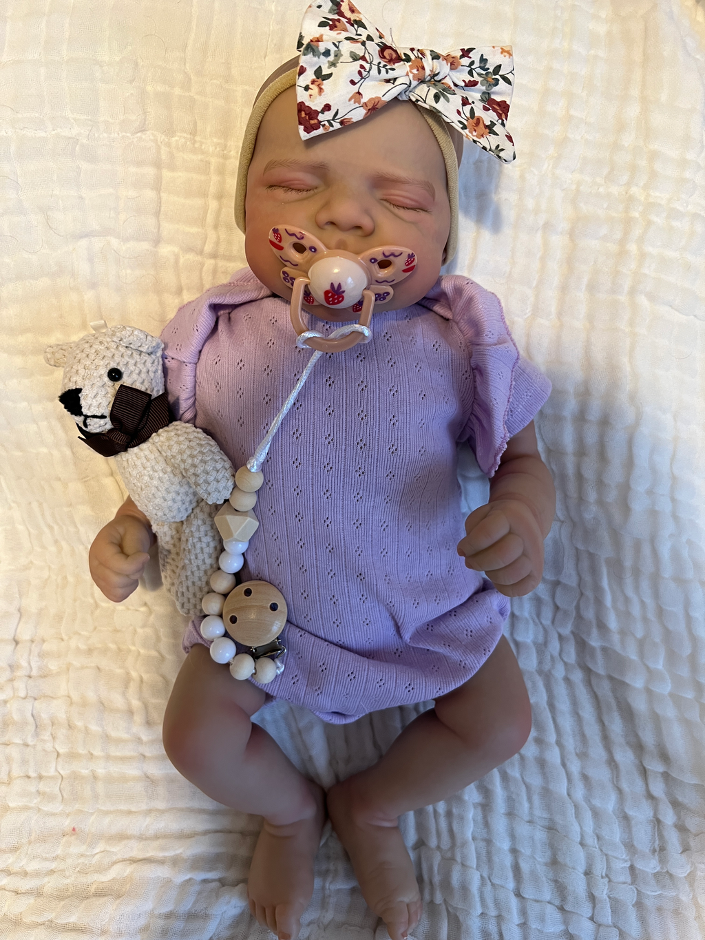 Realistic Reborn Baby Doll – 47cm Soft Cloth Body with Vinyl Limbs & Accessories