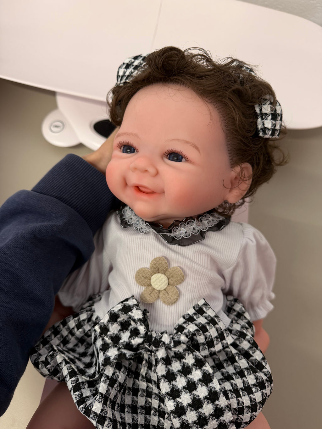 47cm Full Body Silicone Reborn Baby Girl with Rooted Nylon Hair – ROMI | Dollsy