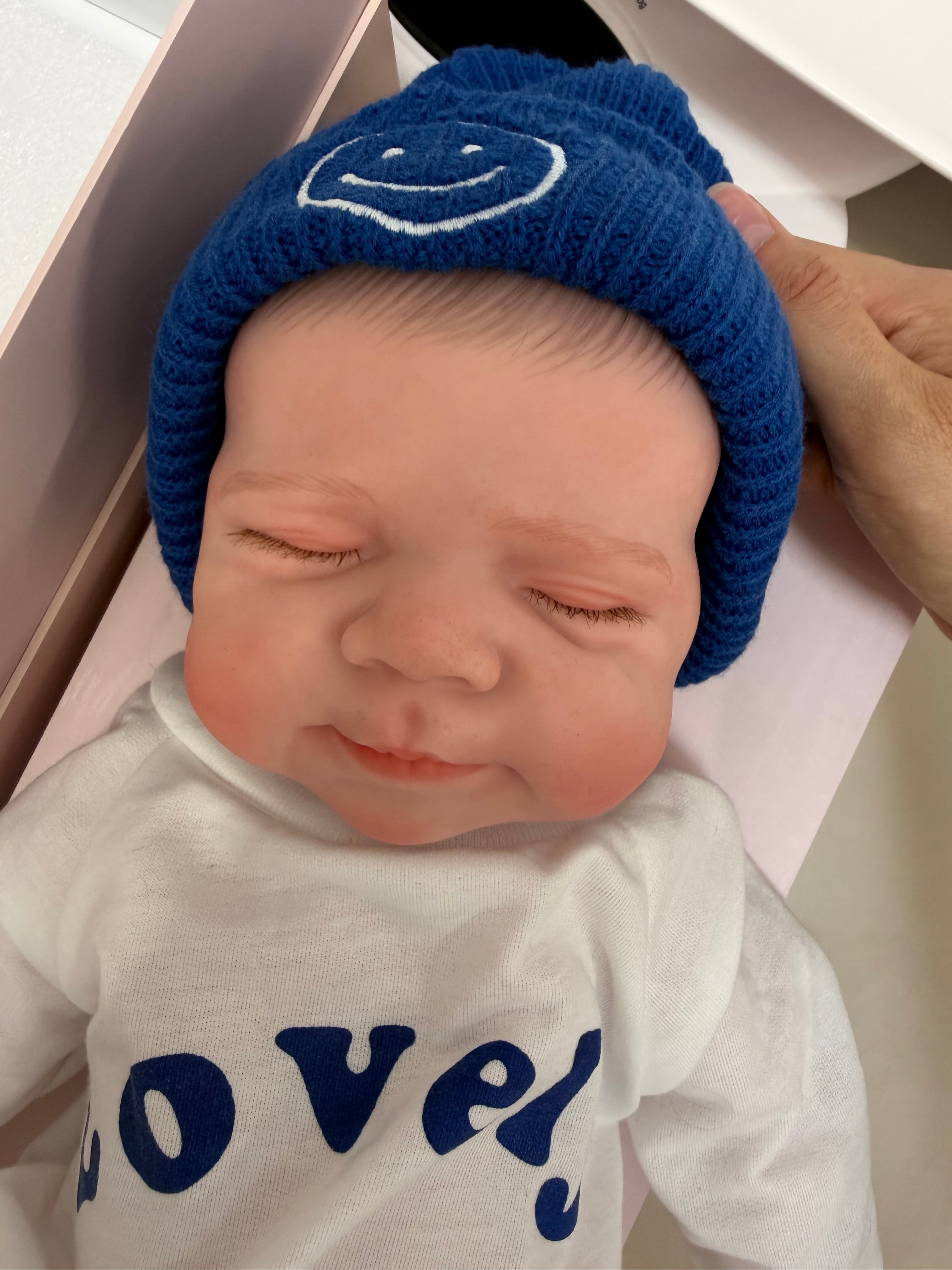 47cm Full Body Silicone Reborn Baby Boy with Painted Hair – JACK | Dollsy