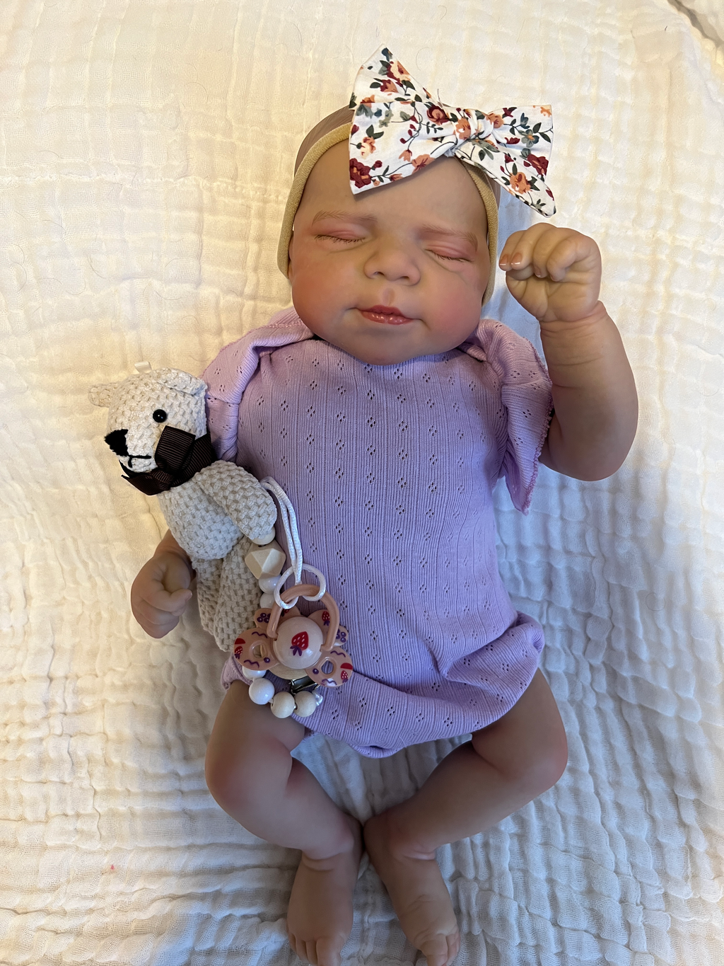 Realistic Reborn Baby Doll – 47cm Soft Cloth Body with Vinyl Limbs & Accessories