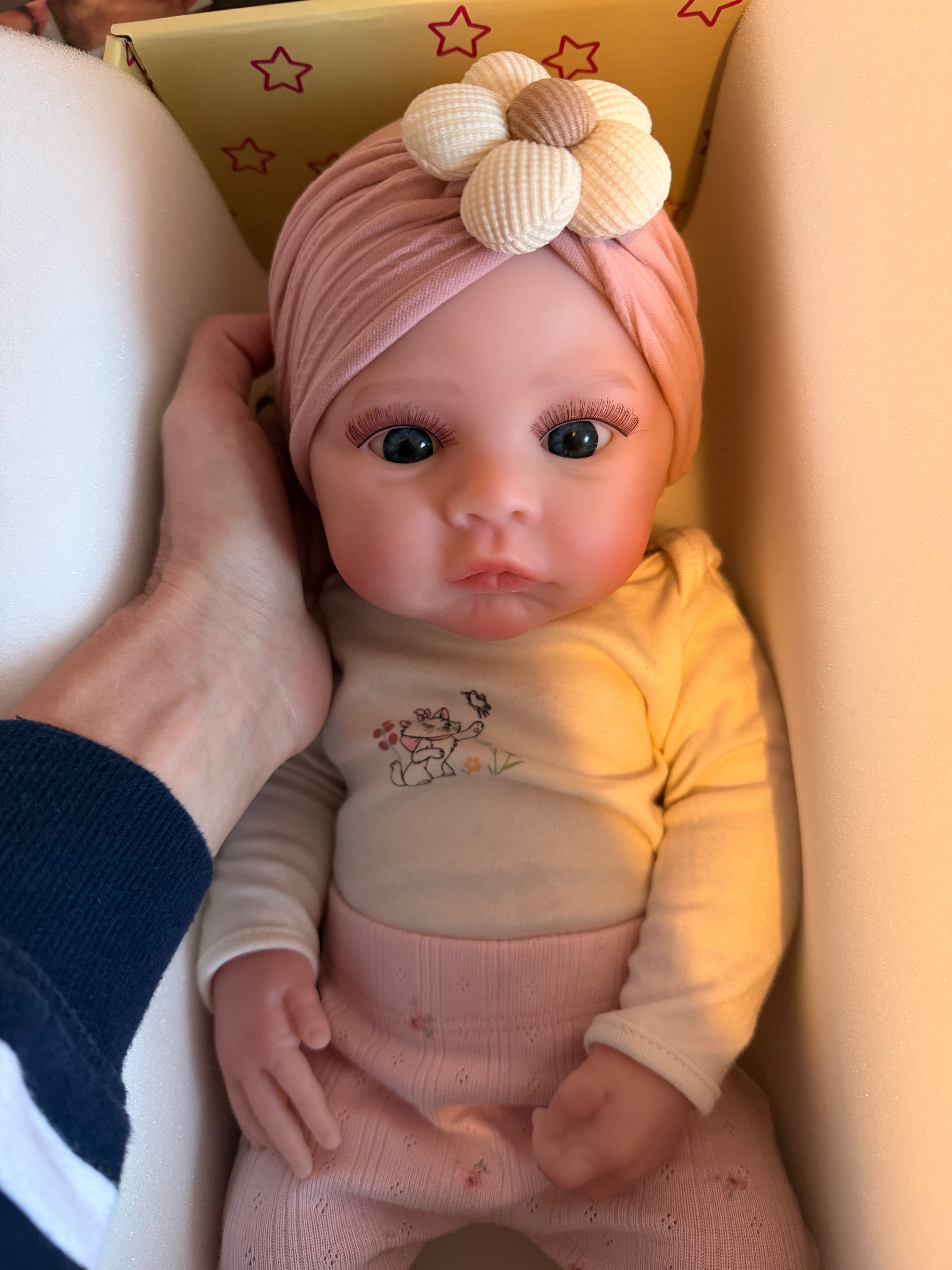 KIM - Realistic 100% Silicone Reborn Baby Doll 47cm, Squishy & Floppy