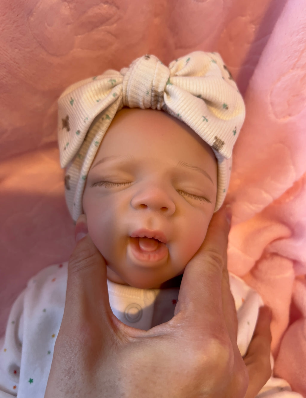 Realistic Silicone Baby Girl Doll – 45cm, Squishy & Floppy with Accessories