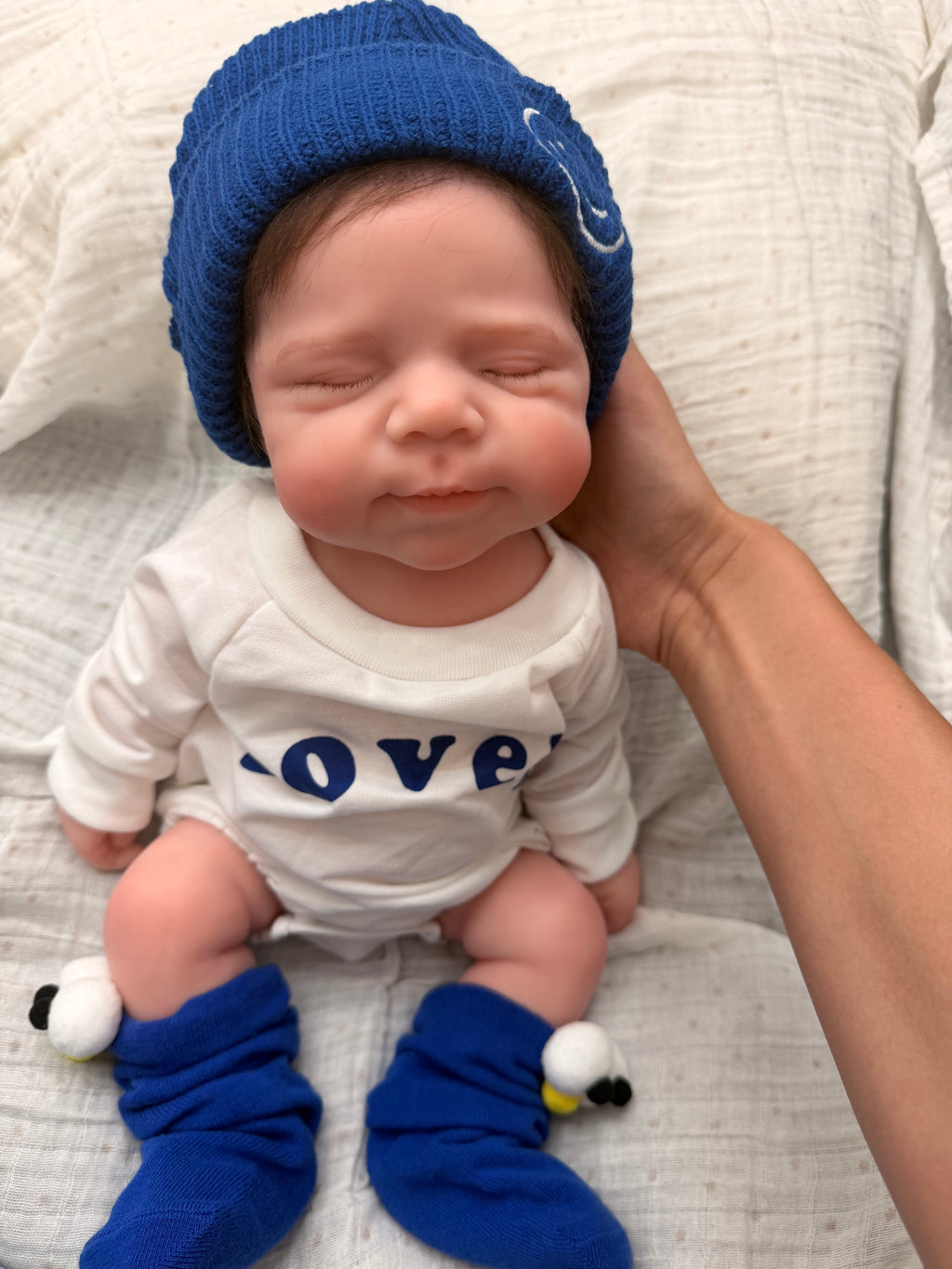 47cm Full Body Silicone Reborn Baby Boy with Hand-Rooted Mohair Hair – JACK | Dollsy