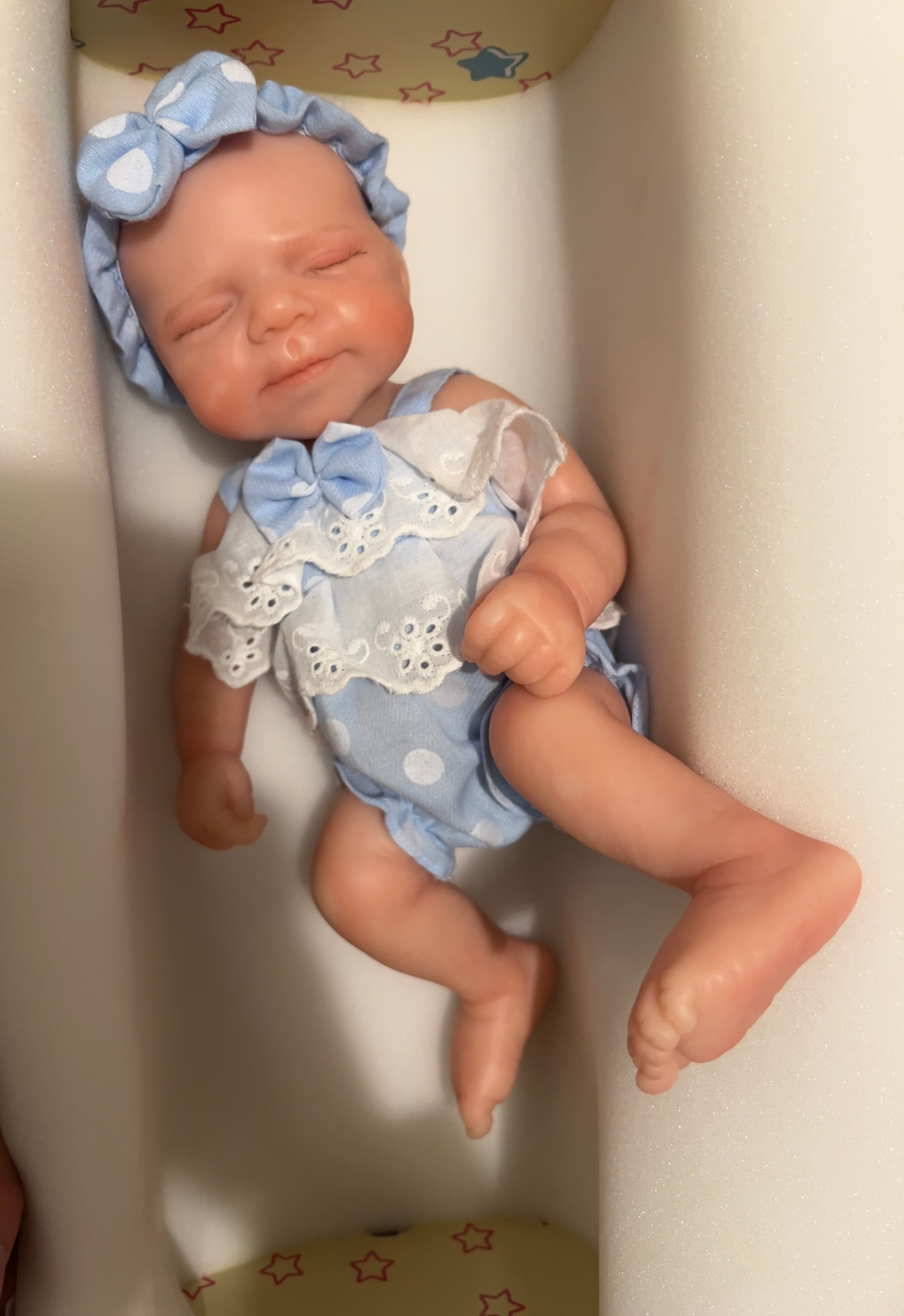 Realistic Silicone Baby Girl Doll – 33cm, Squishy & Floppy