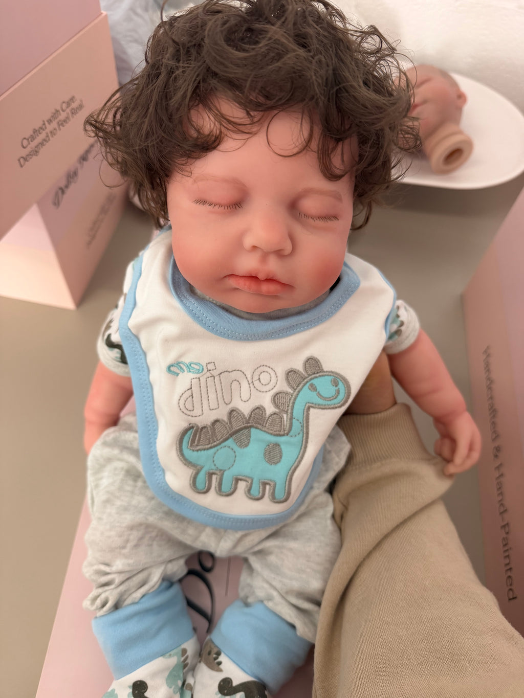 47cm Full Body Silicone Reborn Baby Boy with Hand-Rooted Nylon Hair – LEO | Dollsy
