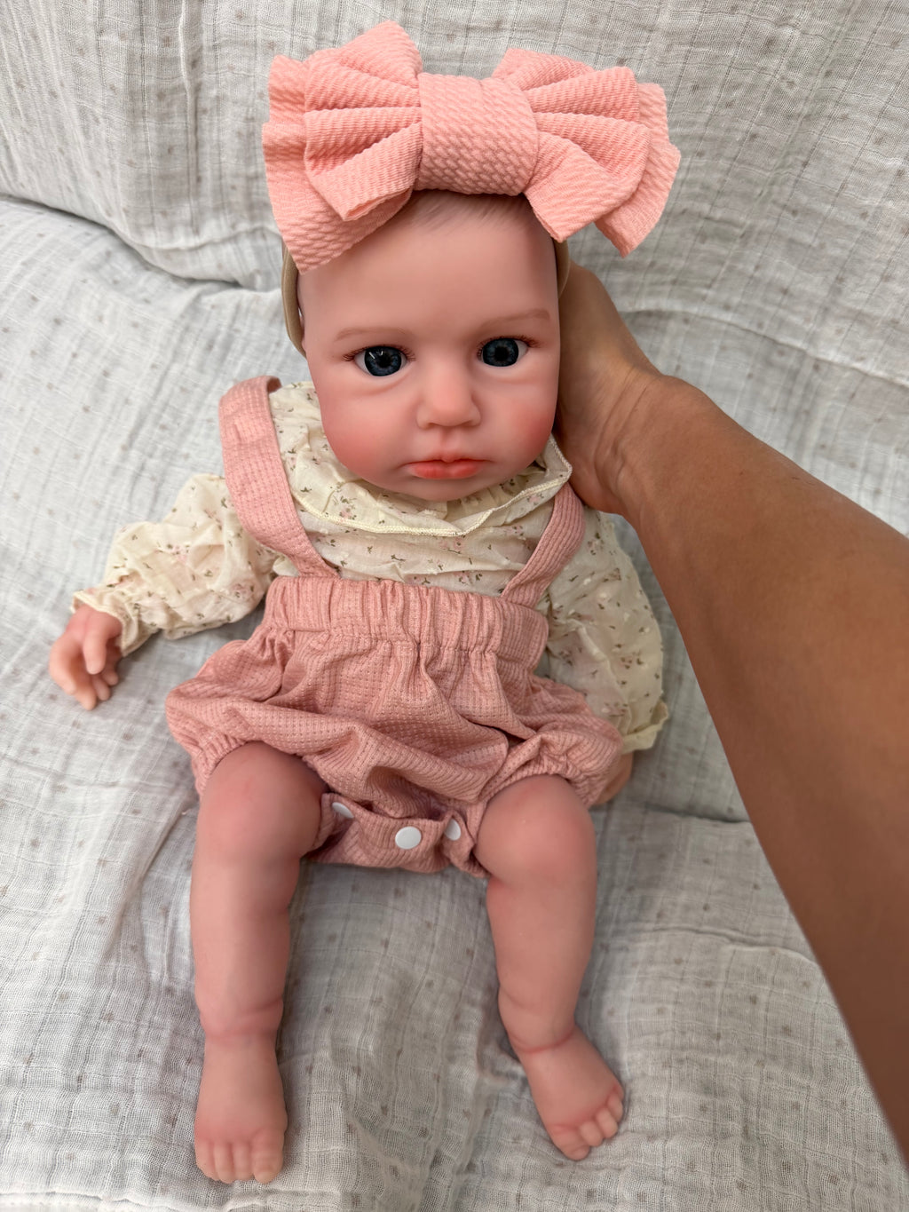 47cm Open-Eyed Full Body Silicone Reborn Baby Girl – ISABELLA | Dollsy