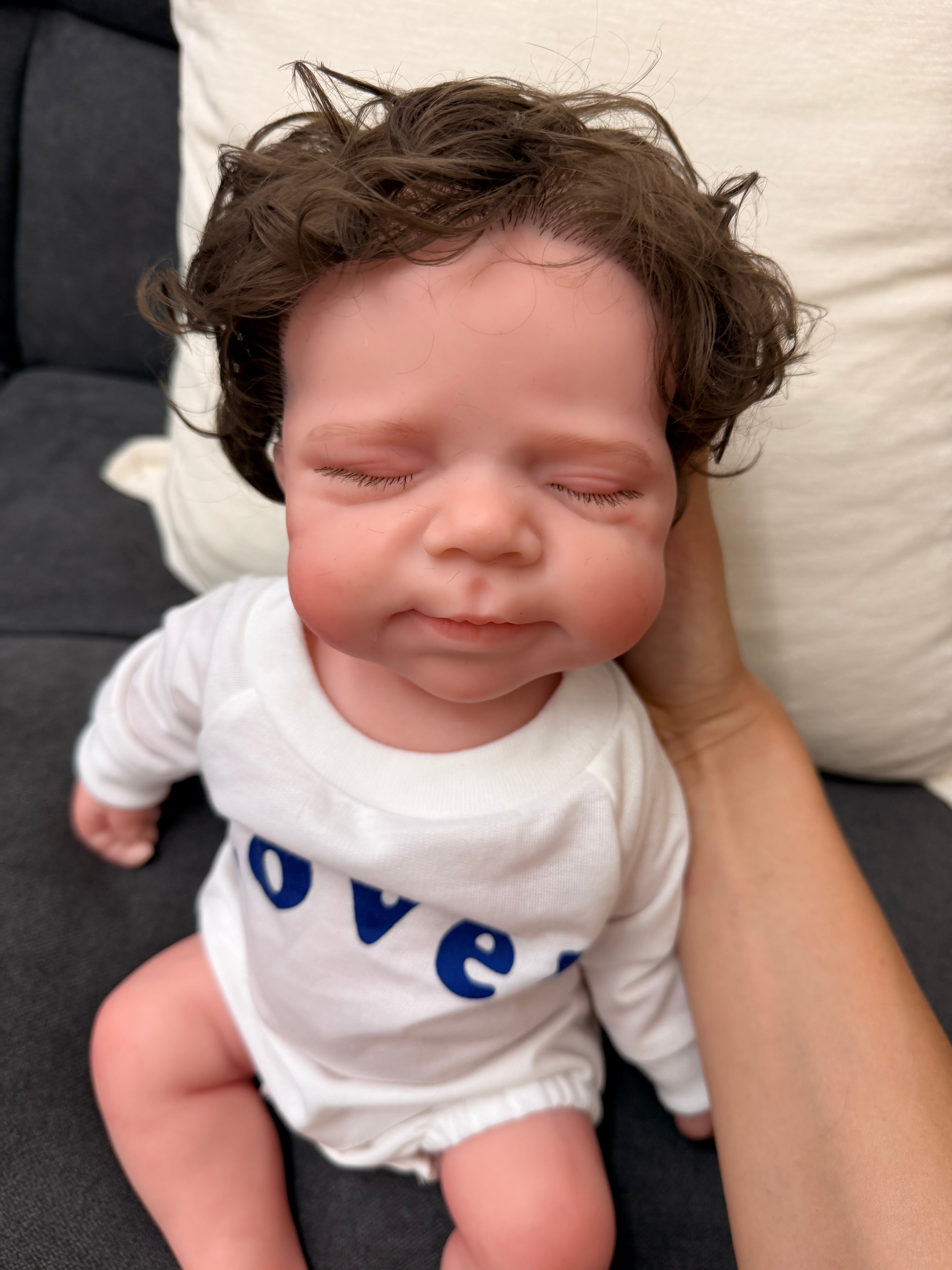 47cm Full Body Silicone Reborn Baby Boy with Hand-Rooted Nylon Hair – JACK | Dollsy