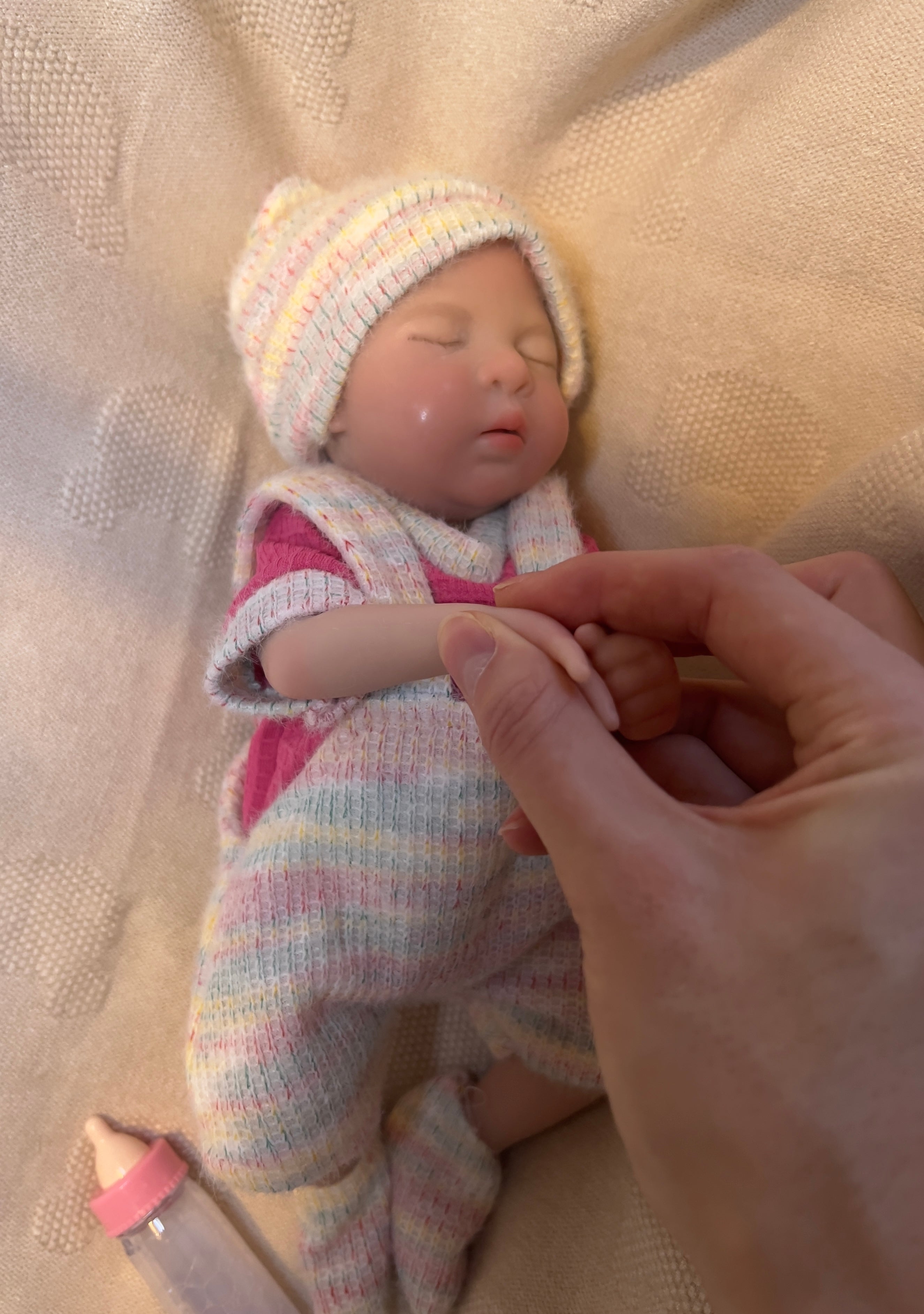 Mini ELLA - Realistic 100% Silicone Reborn Baby Doll 33cm, Squishy & Floppy